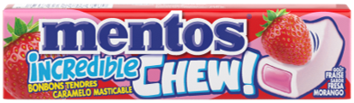 MENTOS INCREDIBLE CHEW FRAISE