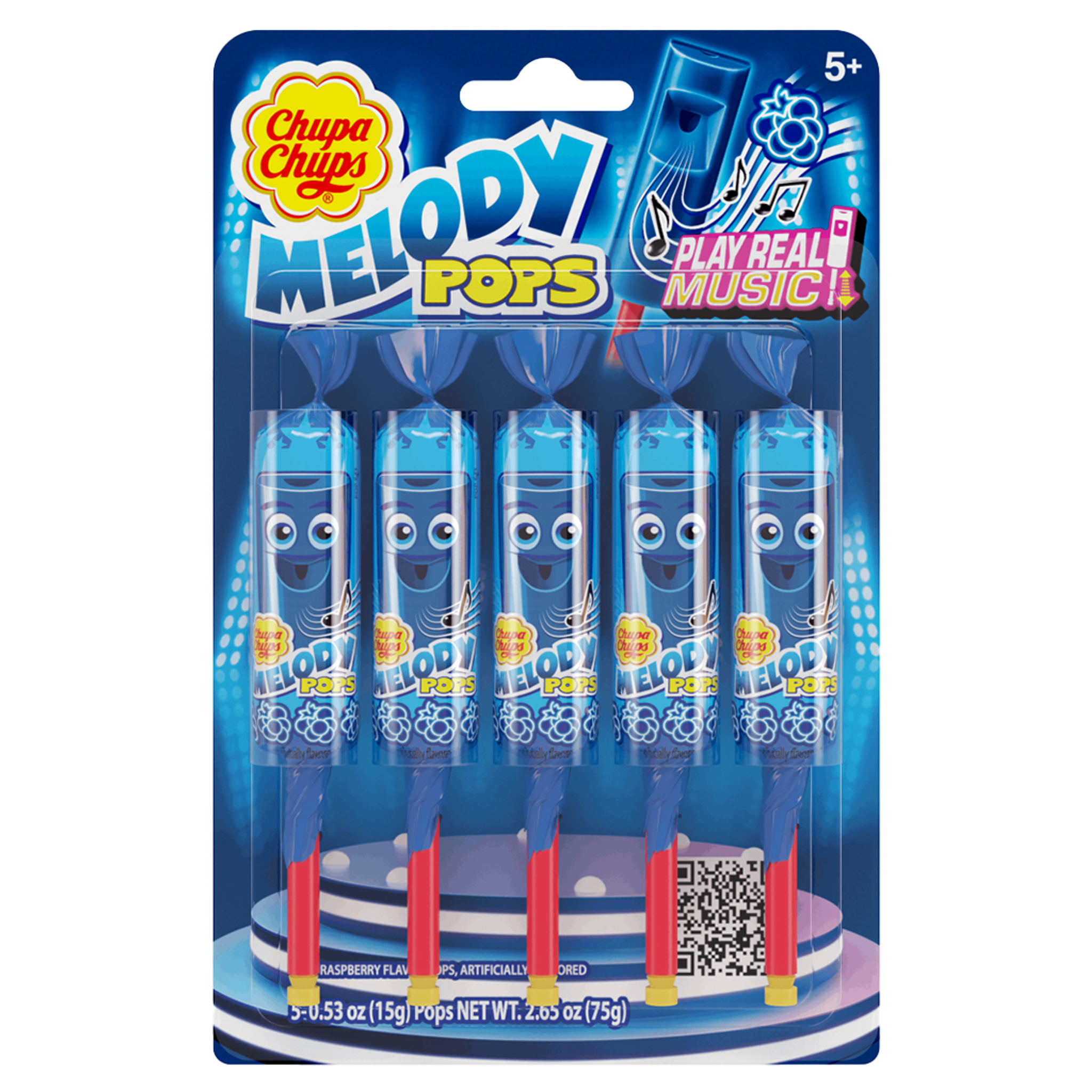 Melody Pops Blue Raspberry Blister