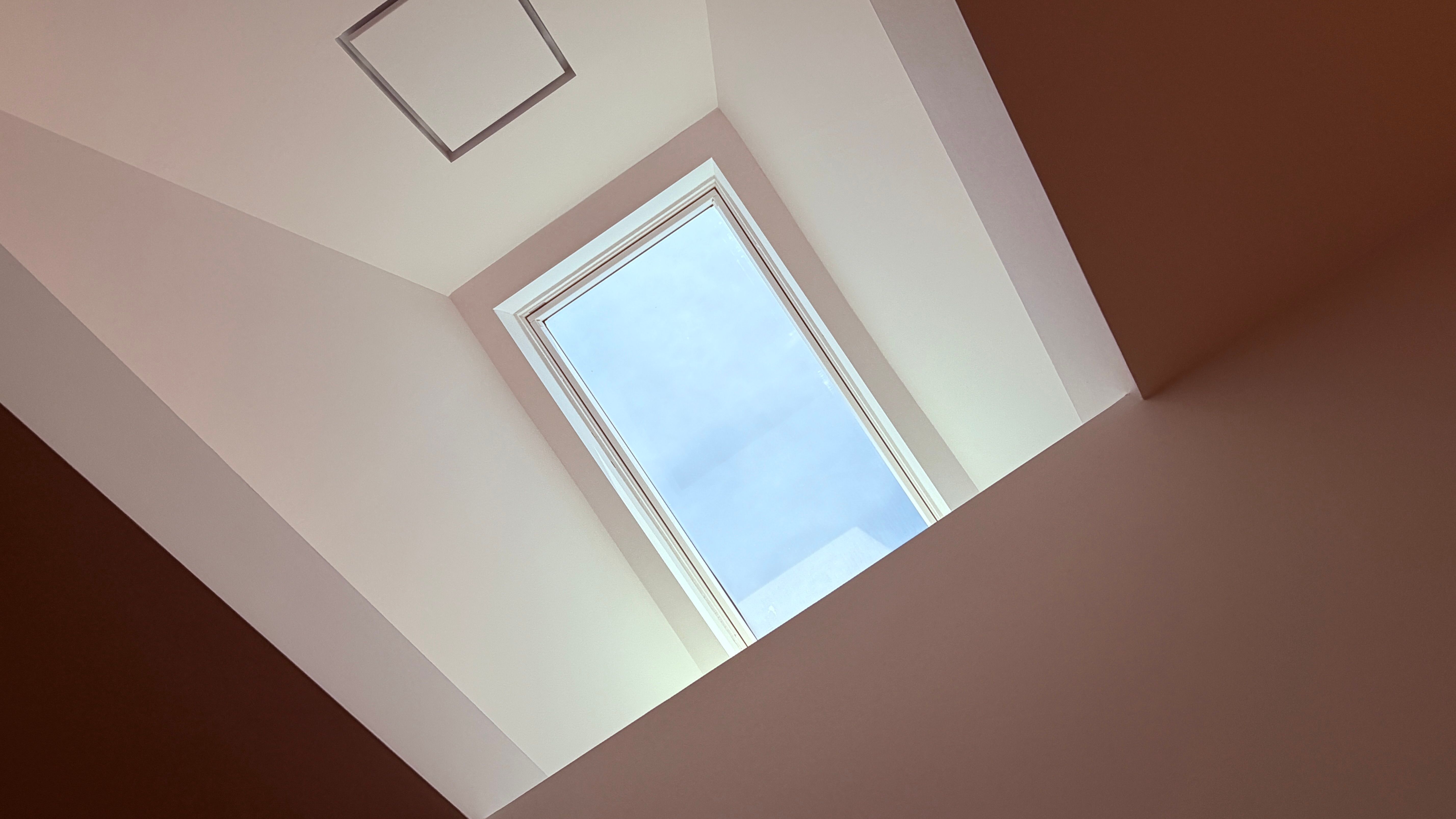 Skylight in the bathroom, raised ceilings, exquisite drywall finishes.