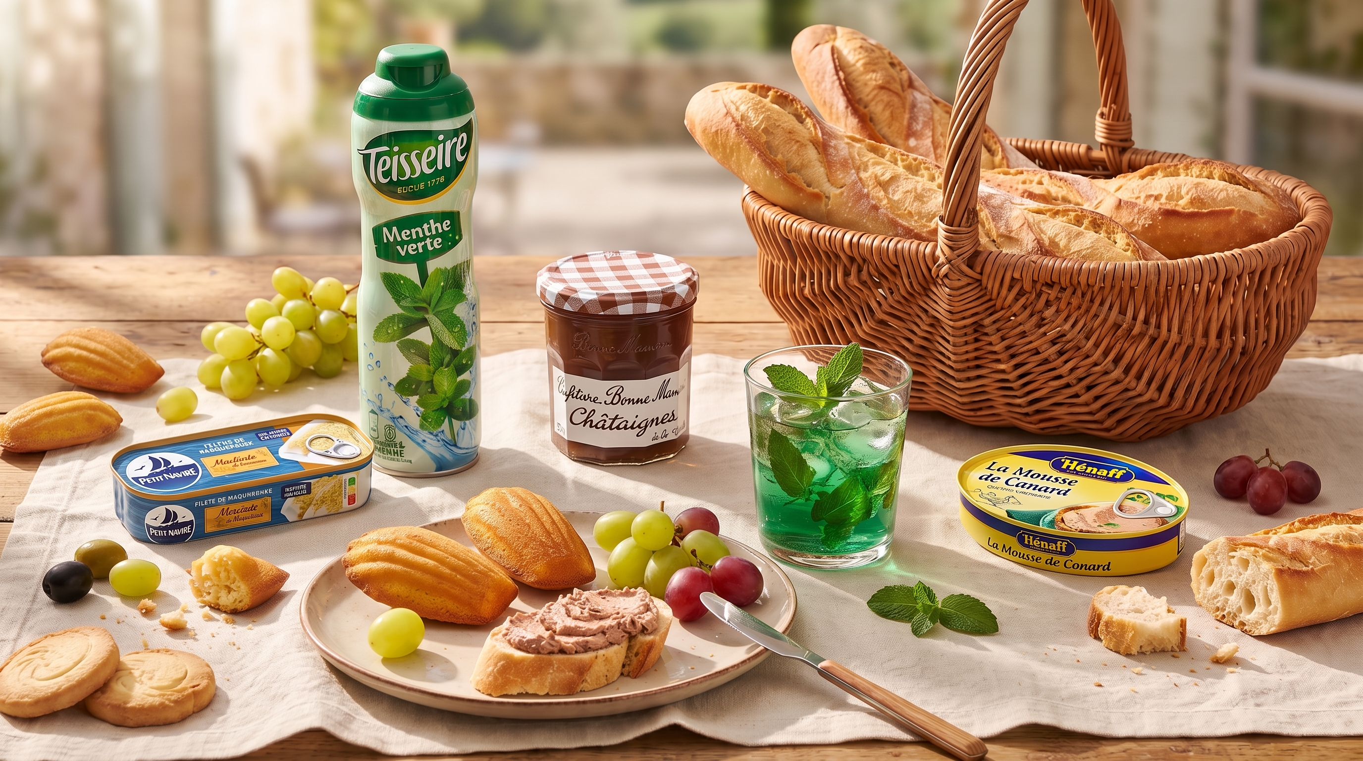 Franse foto met selectie Franse producten