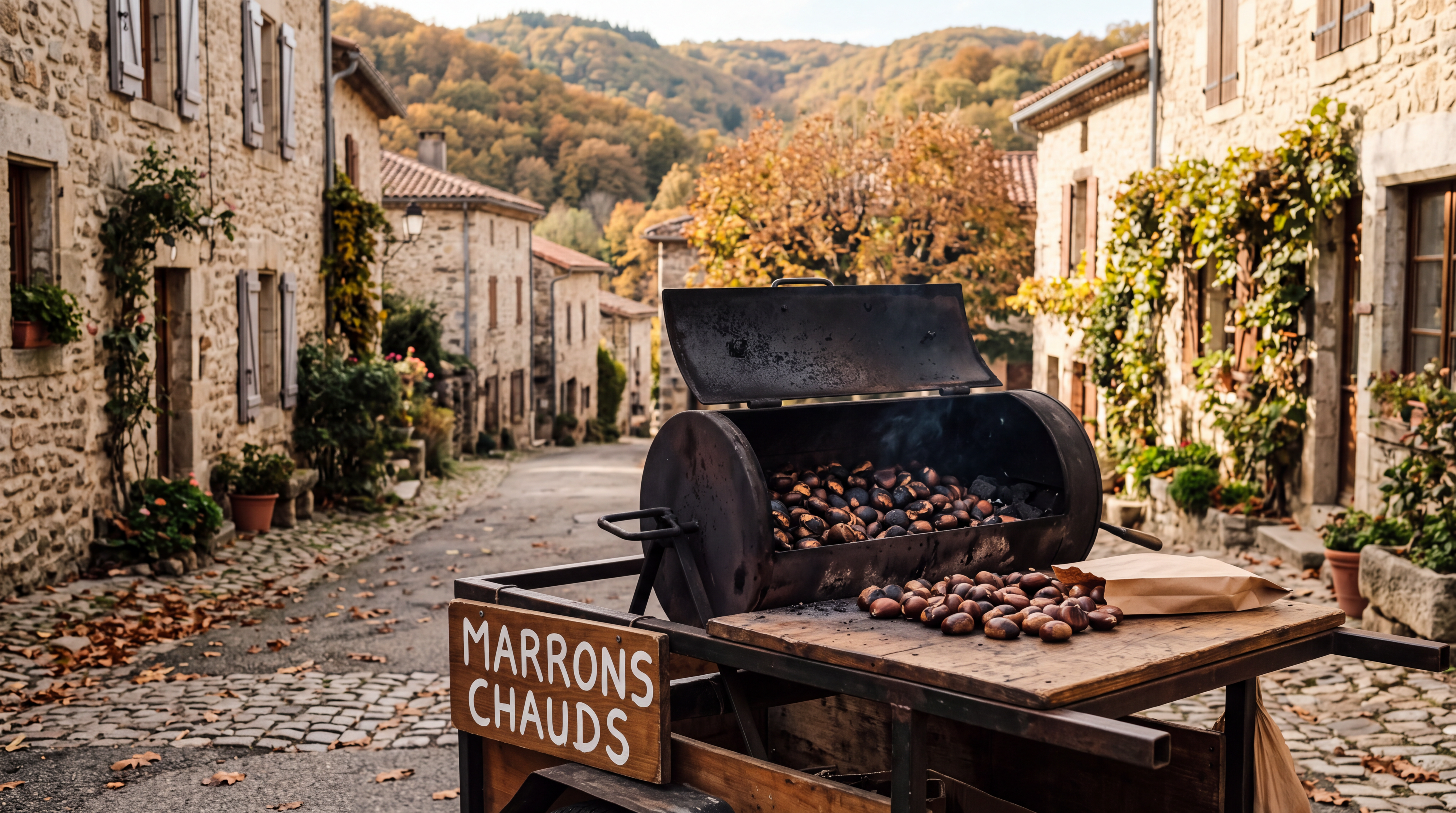 marrons chauds geroosterde kastanjes