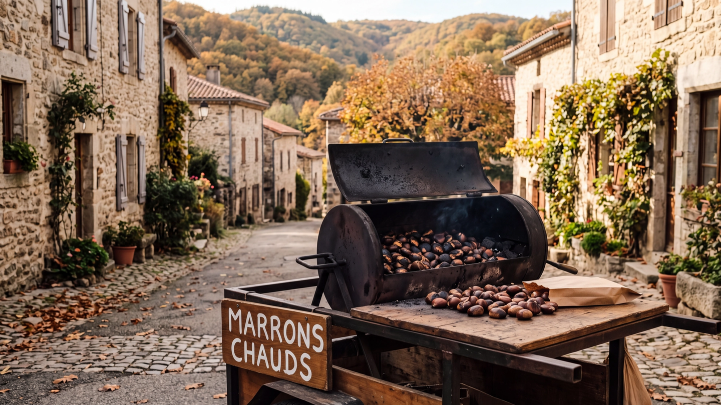 marrons chauds geroosterde kastanjes
