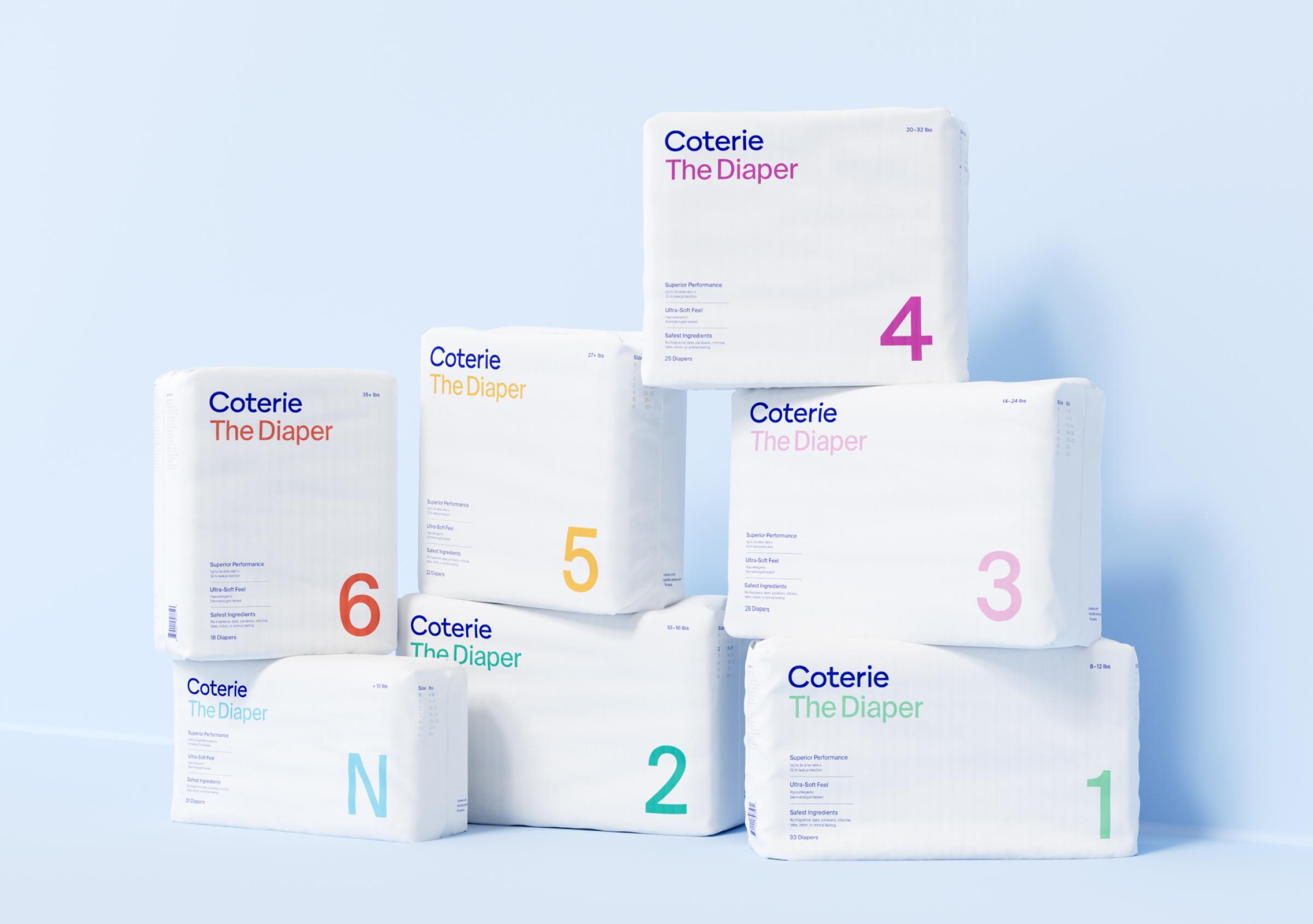 coterie diaper packaging