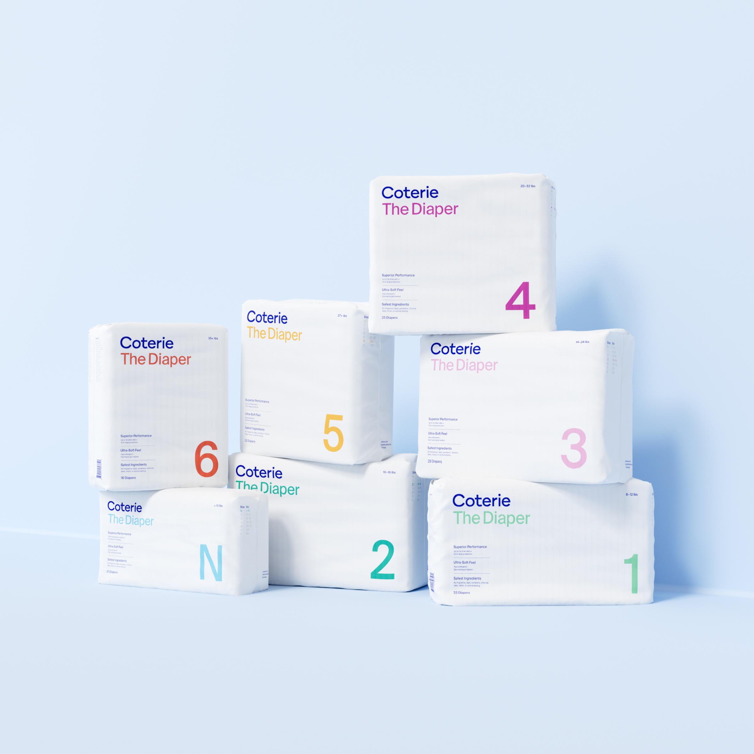 image of all coterie diaper packaging