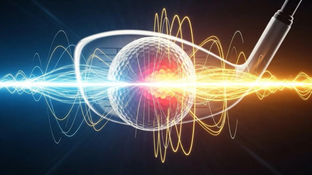 XXIO 14の高初速エリア拡大と飛距離性能を表現したイメージ