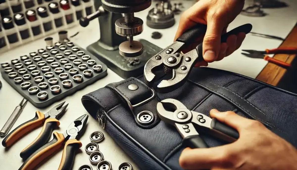 a person holding a pair of pliers