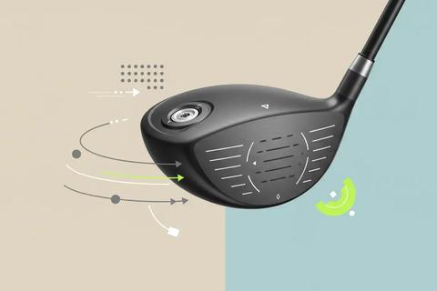 Qi35ドライバーを象徴的に描き、抽象的な技術要素でモデル特有の性能を表現したイラスト