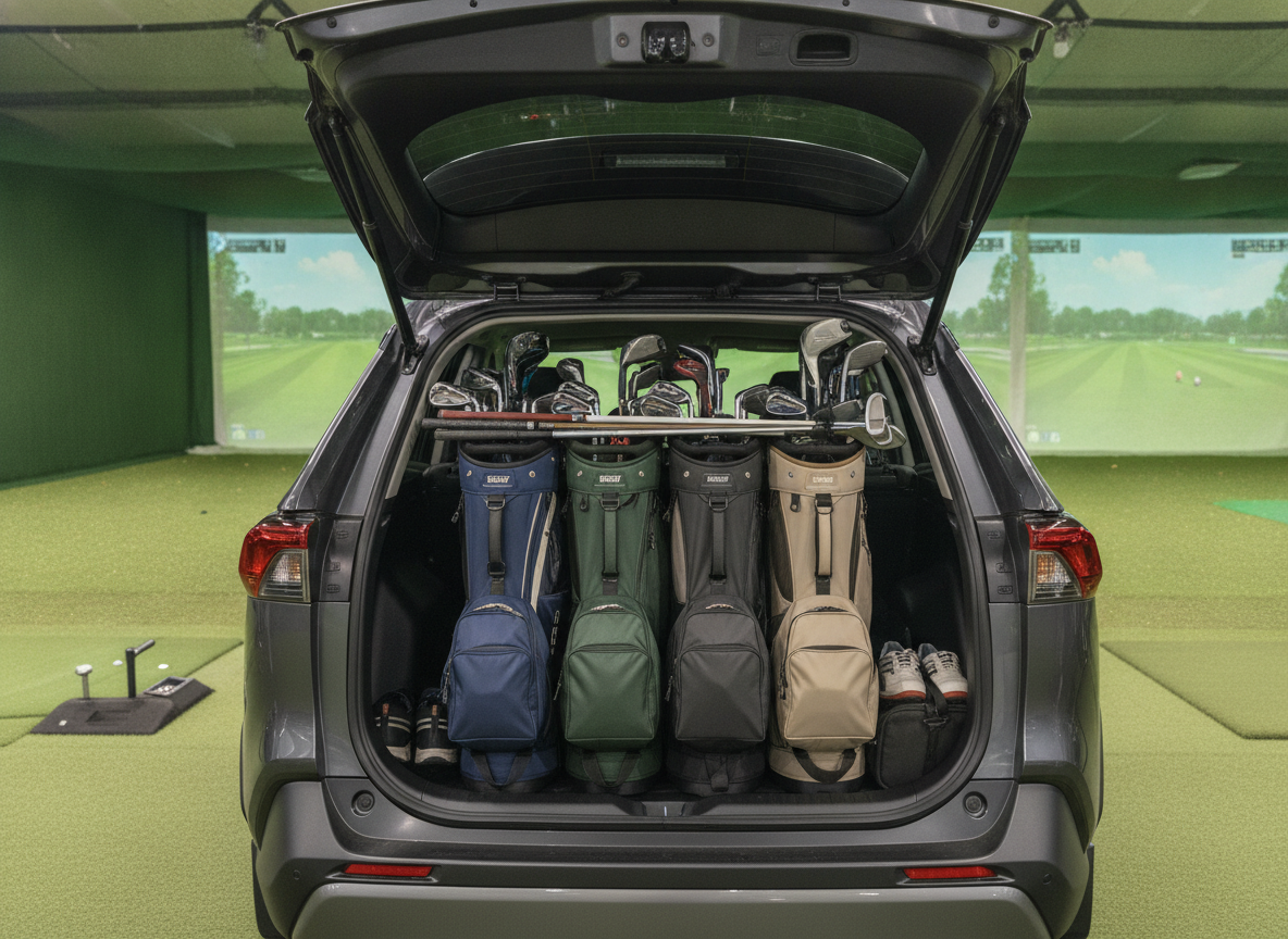RAV4 ゴルフバッグ section visual for 4人乗車でも本当に大丈夫?RAV4とゴルフバッグのリアルな積載シミュレーション