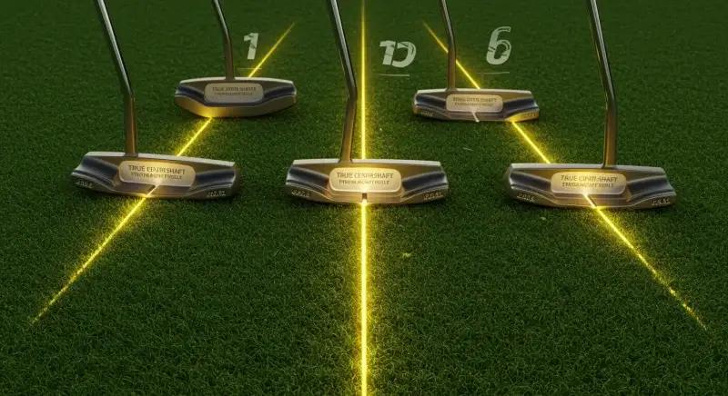 センターシャフトパターの打感と操作性を検証するイメージ