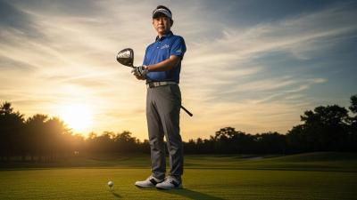 XXIO 14を手にし、体格差を技術で覆す40代男性ゴルファーのイメージ