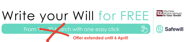 Write your Will for free until 6 April! Write your Will for free until 6 April!