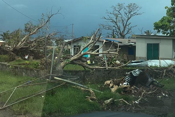 Cyclone damage Santo 1