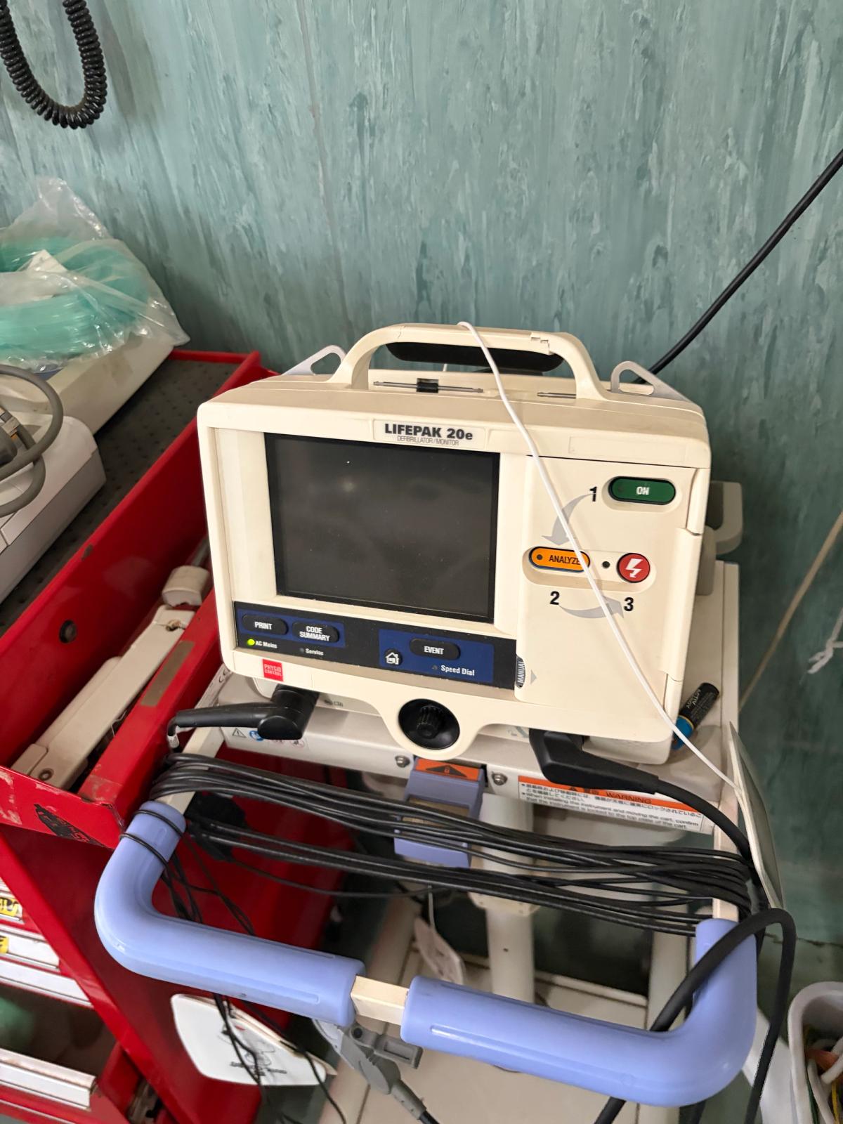 Medical equipment used at the National Provincial Hospital.