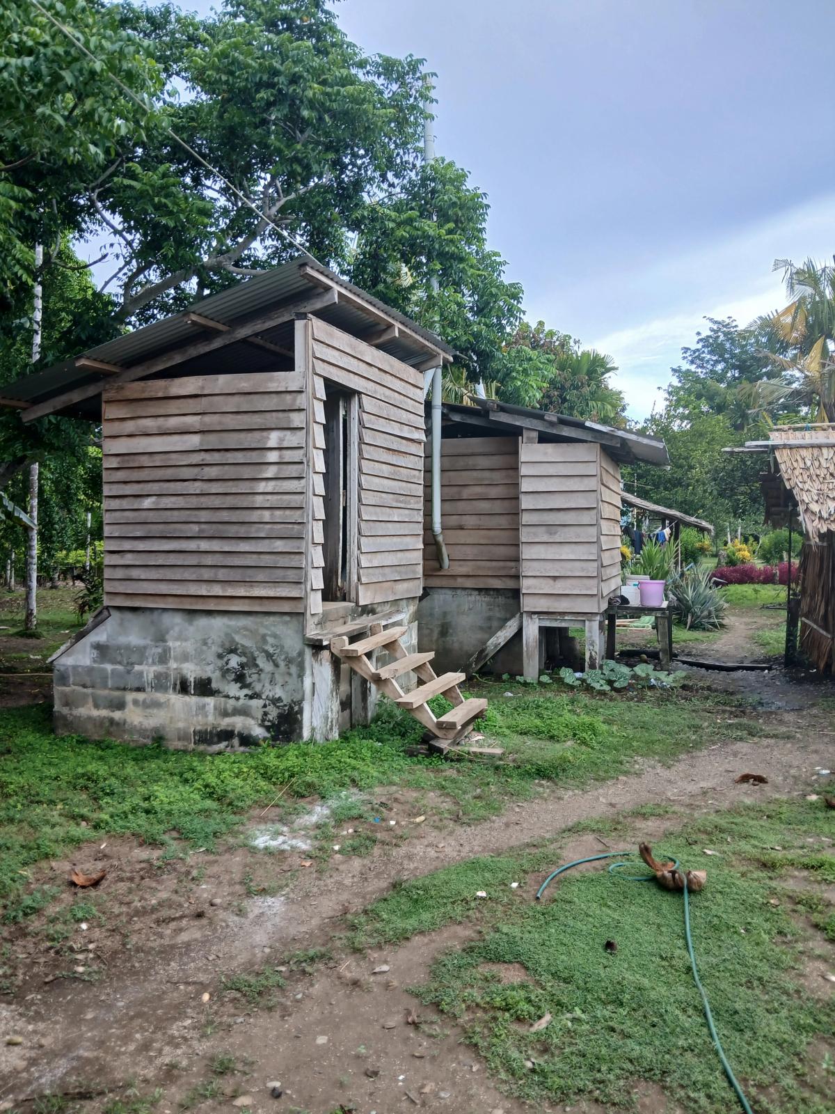 Double vault compost toilets still in use after 16 years.
