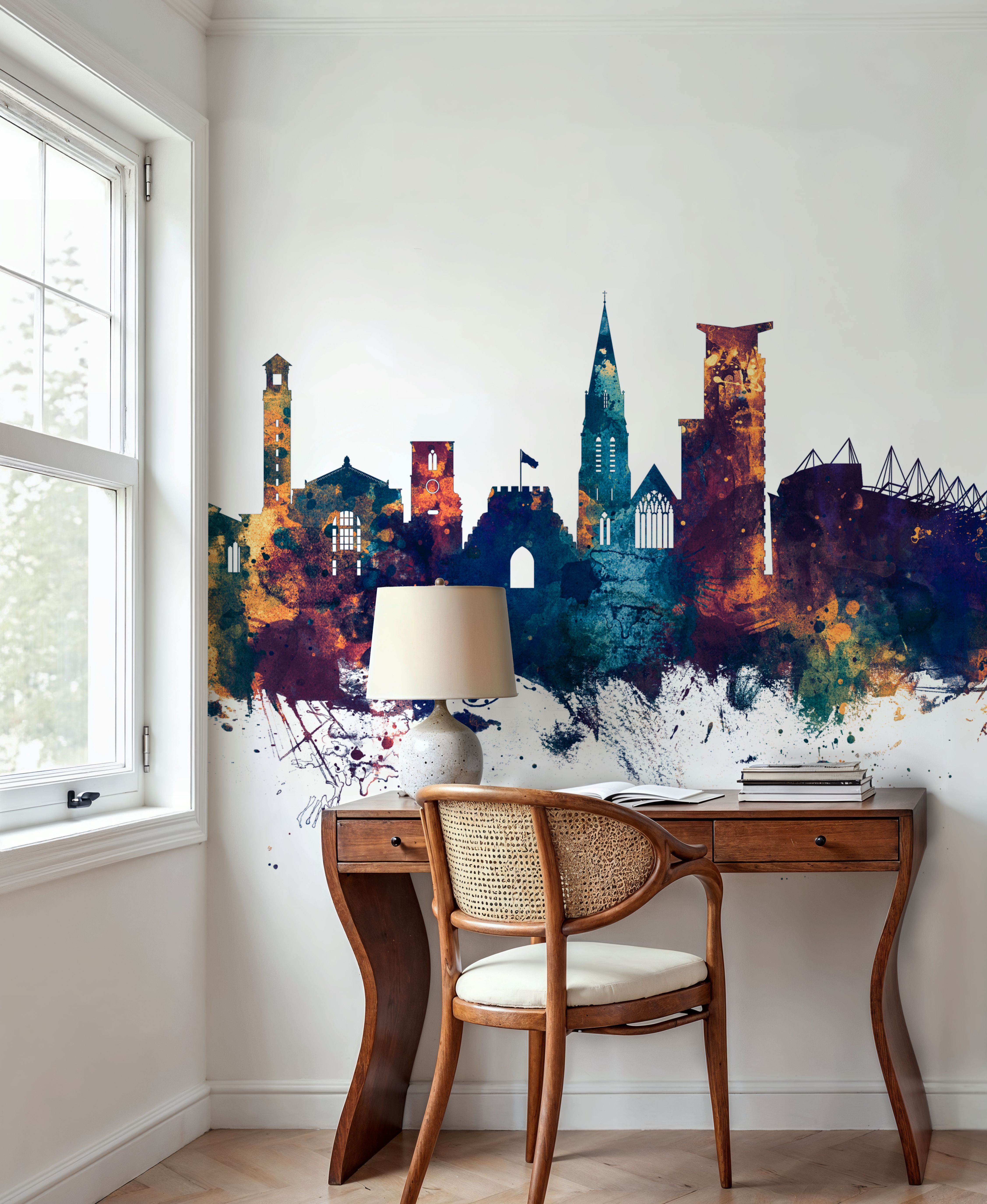 Southampton England Skyline Blue & Bronze