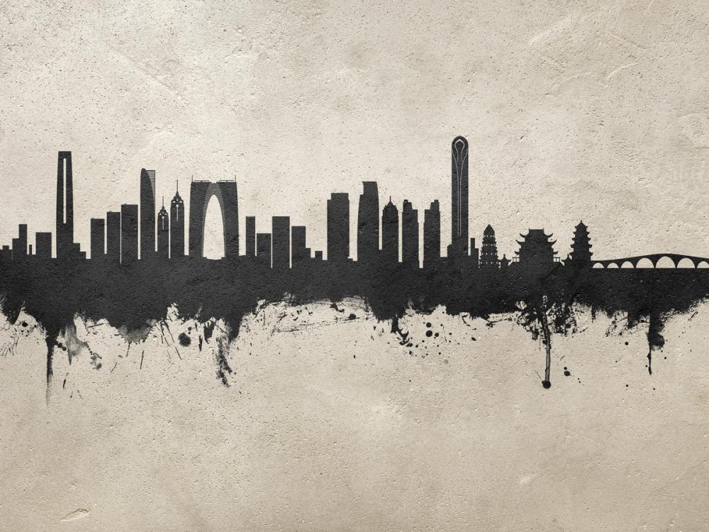Suzhou China Skyline Concrete