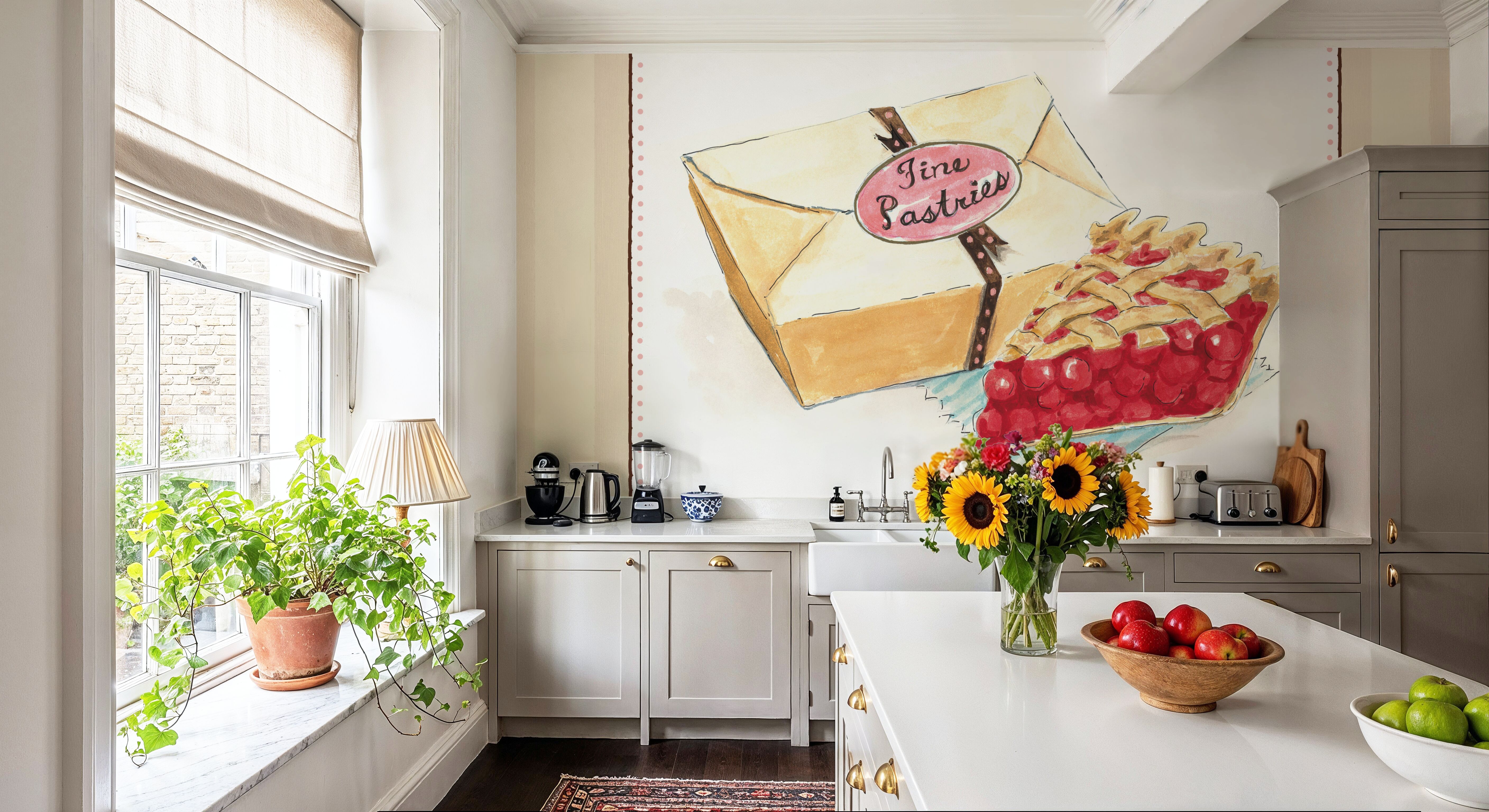 Slice of Pie on Stripes