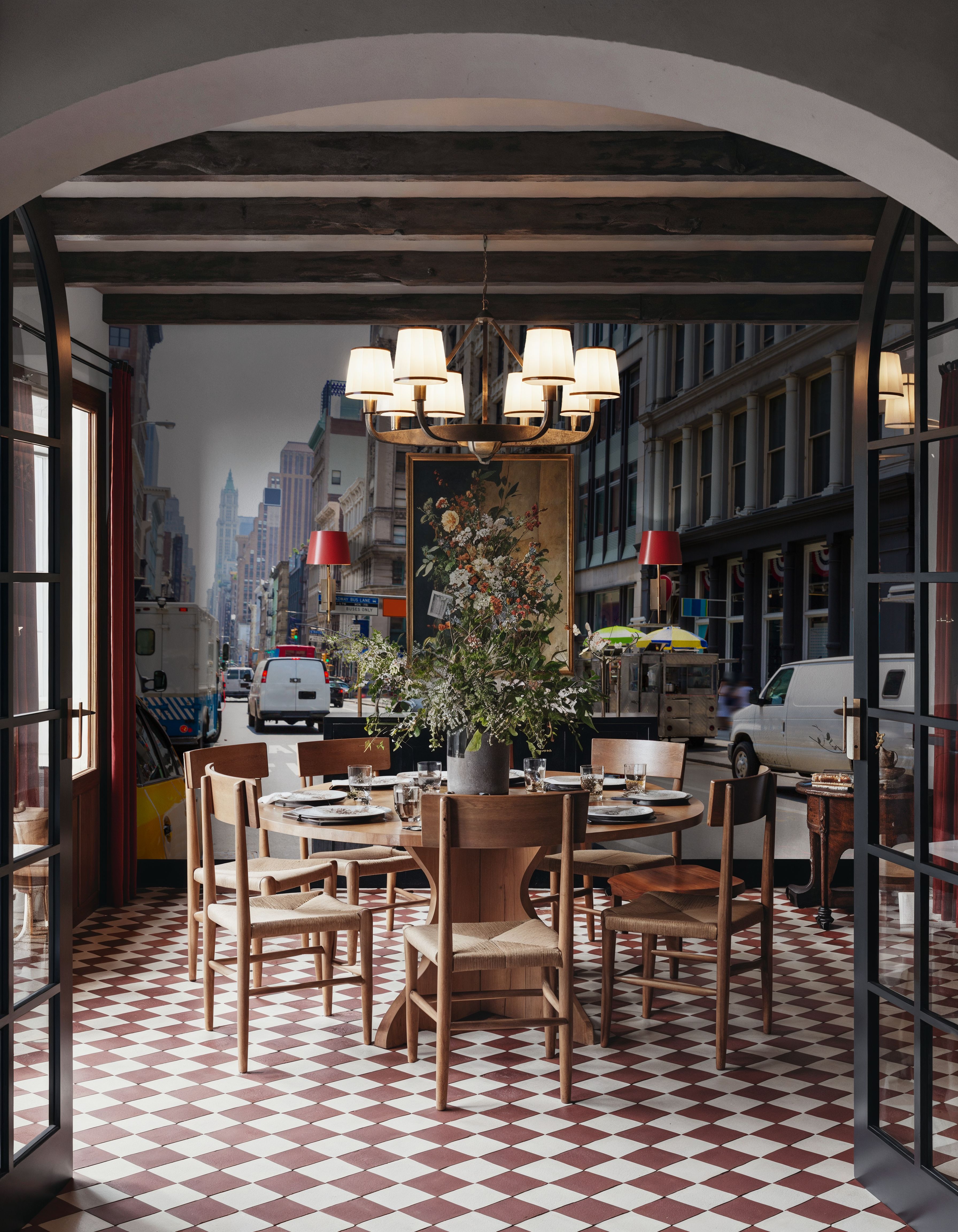 Wall Mural - Broadway Bound - Street mural wallpaper - Living room - Wallism US - Premium, Textured or Peel & Stick