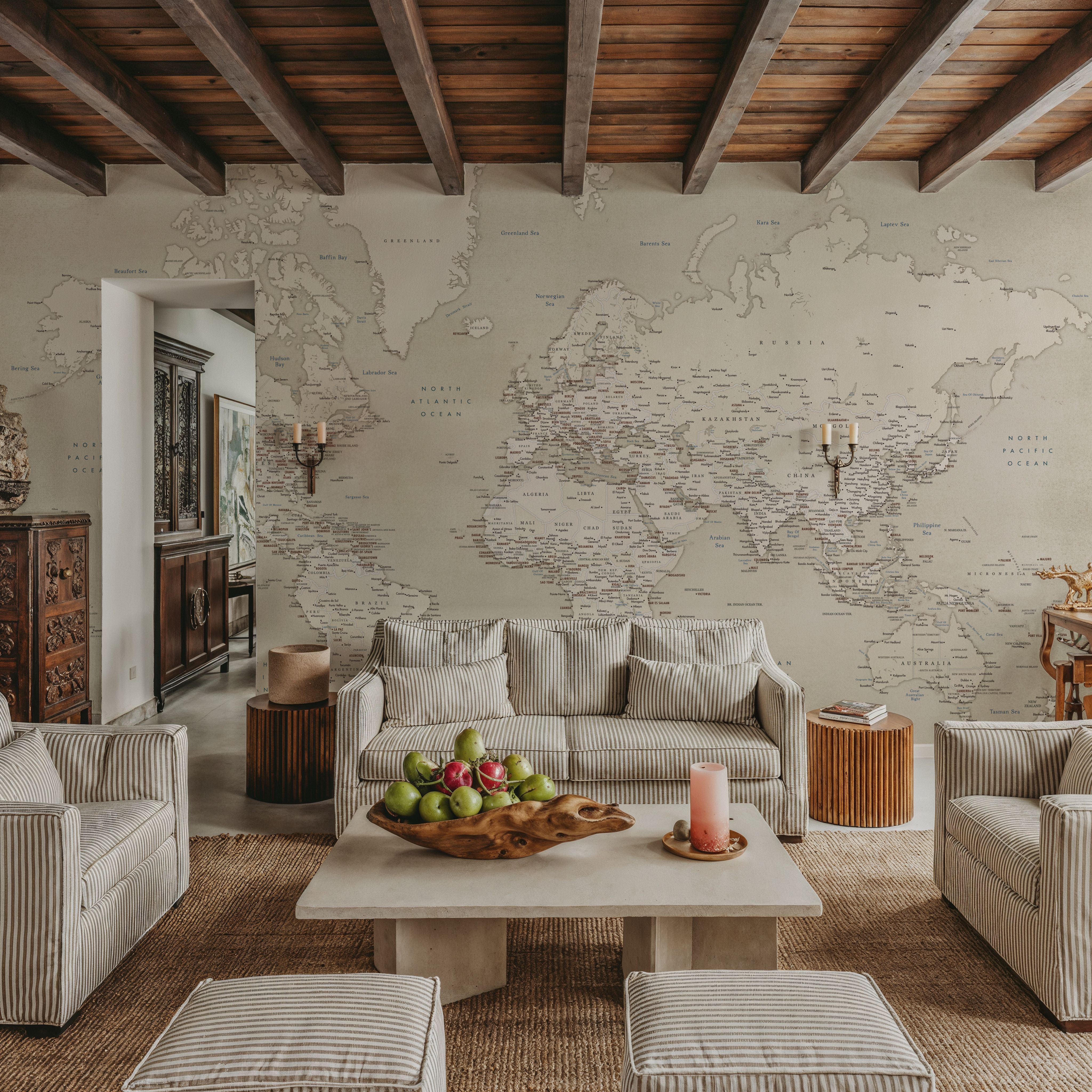 World Map Cities - Gentry