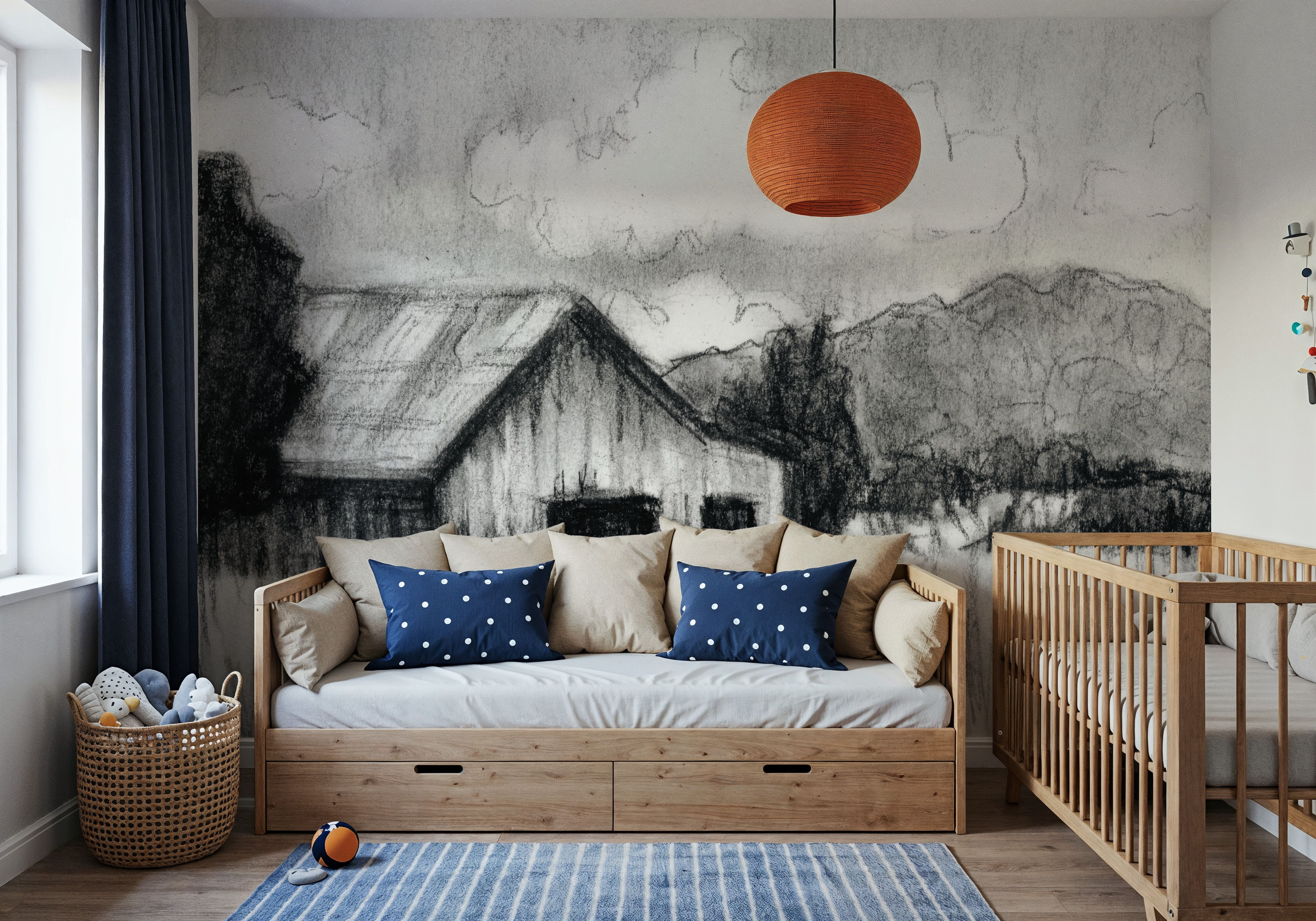 Farm Study I, Tapet