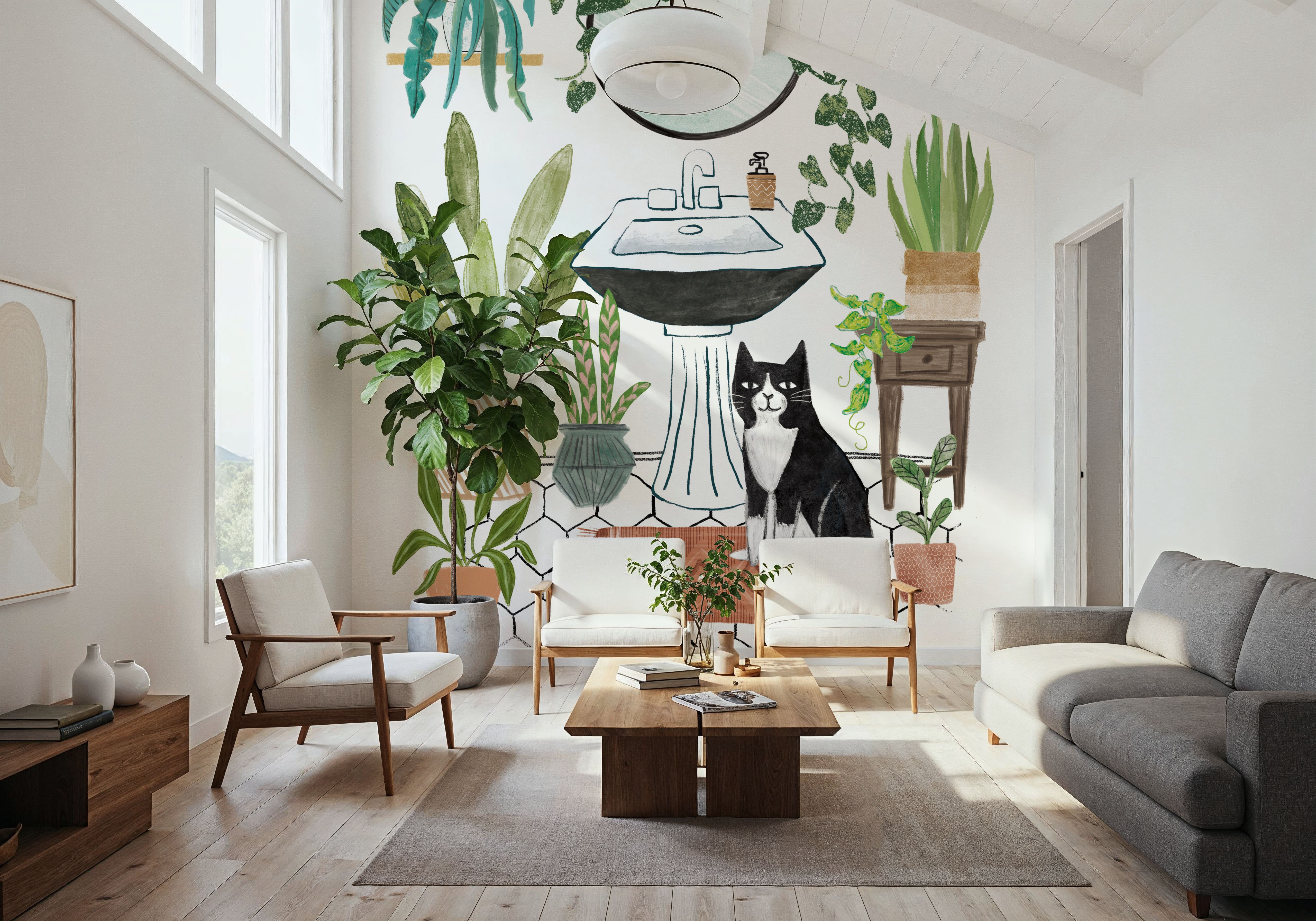 Urban Jungle Bath I Pet