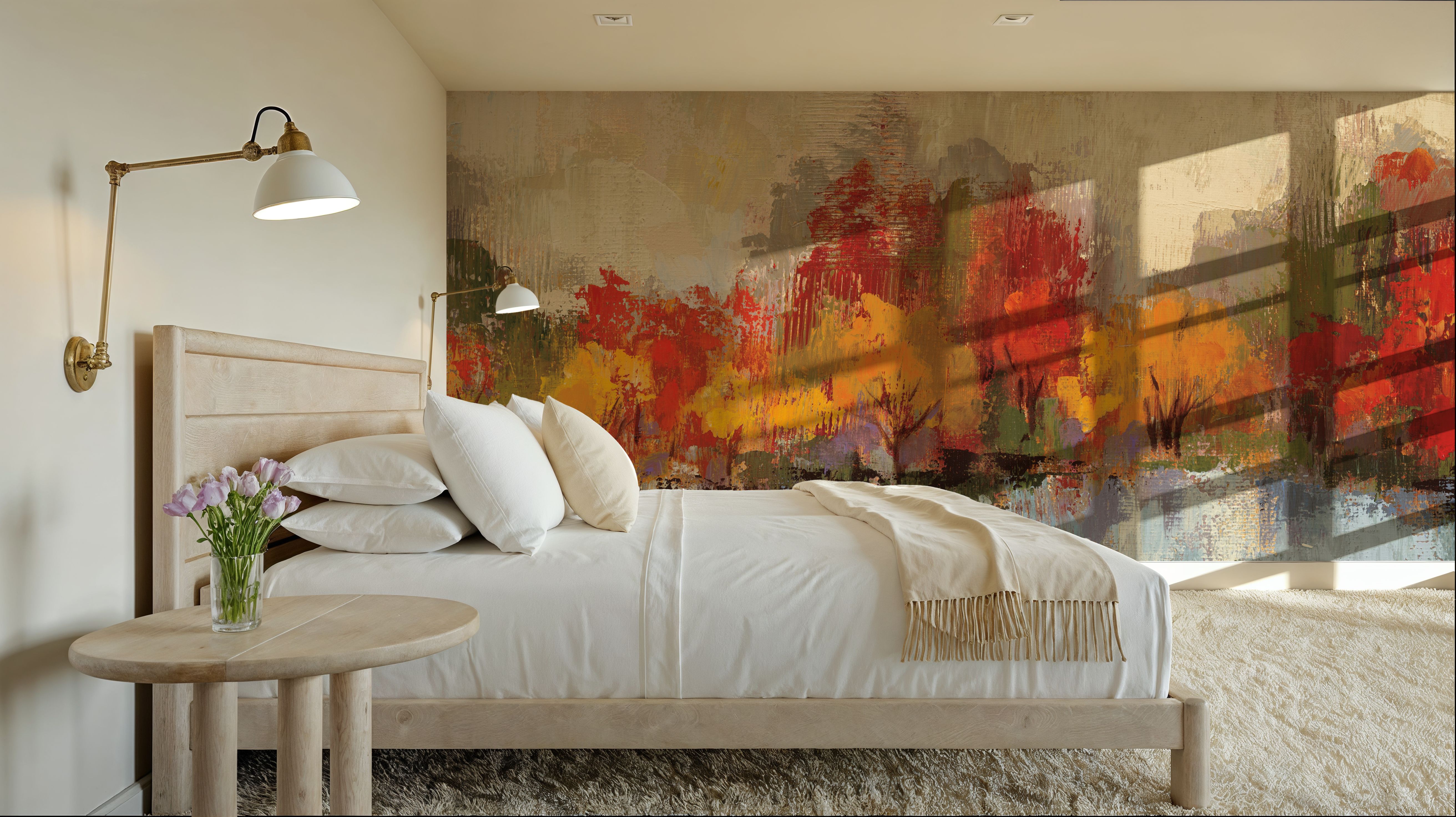 Autumn River Reflection, Wallpaper