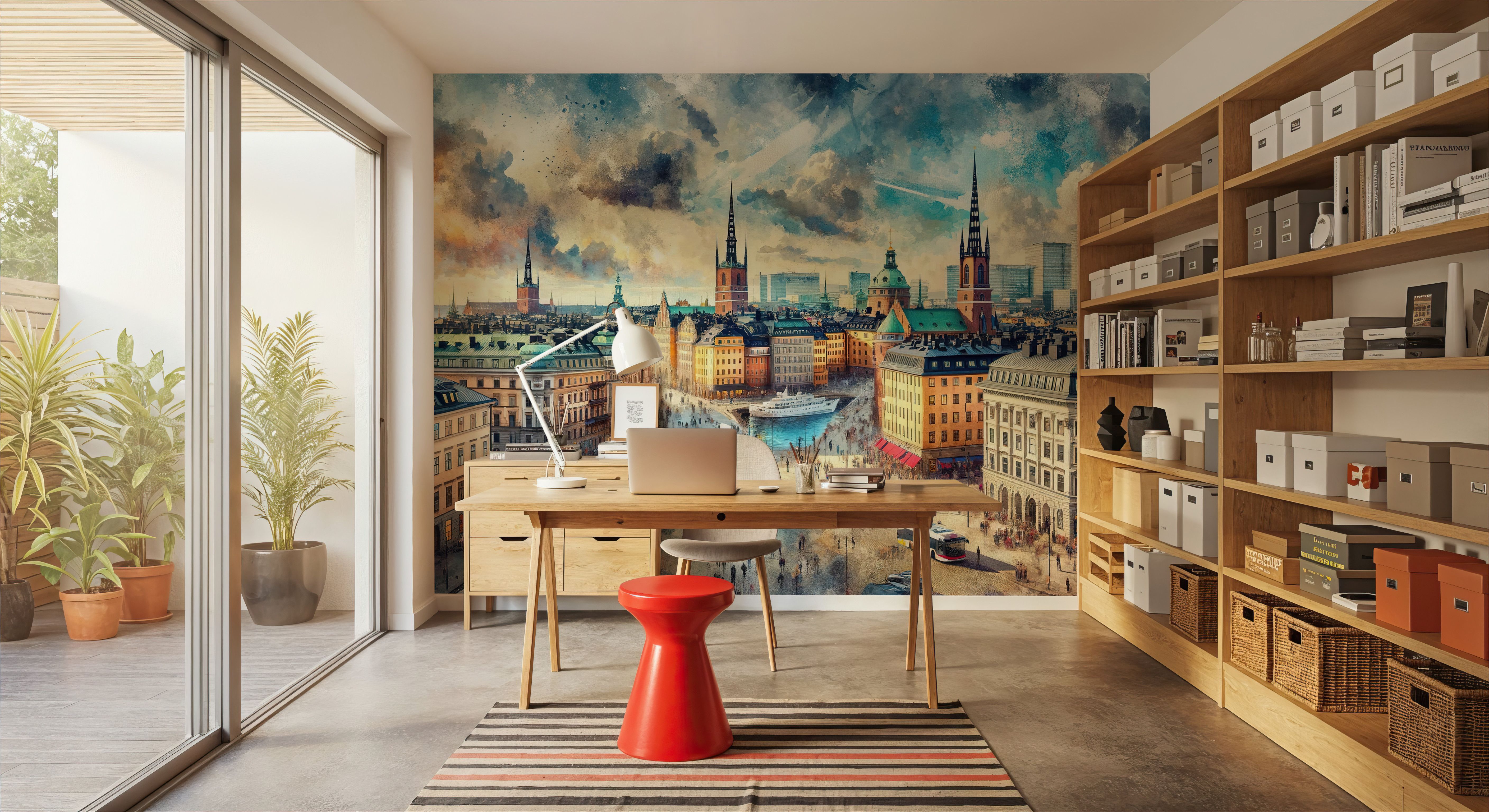 Watercolor Stockholm Sweden