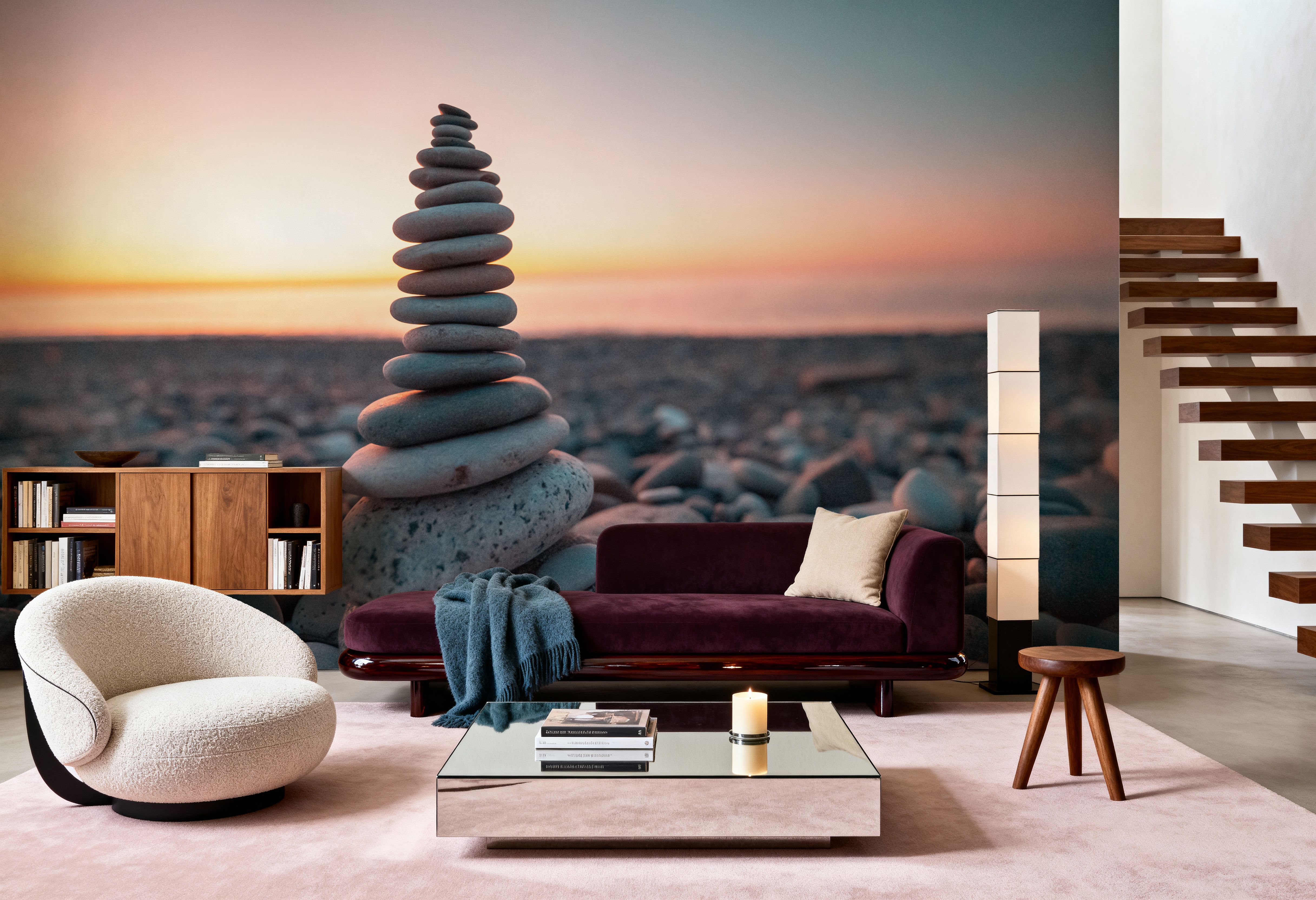 Zen Tower in Sunset