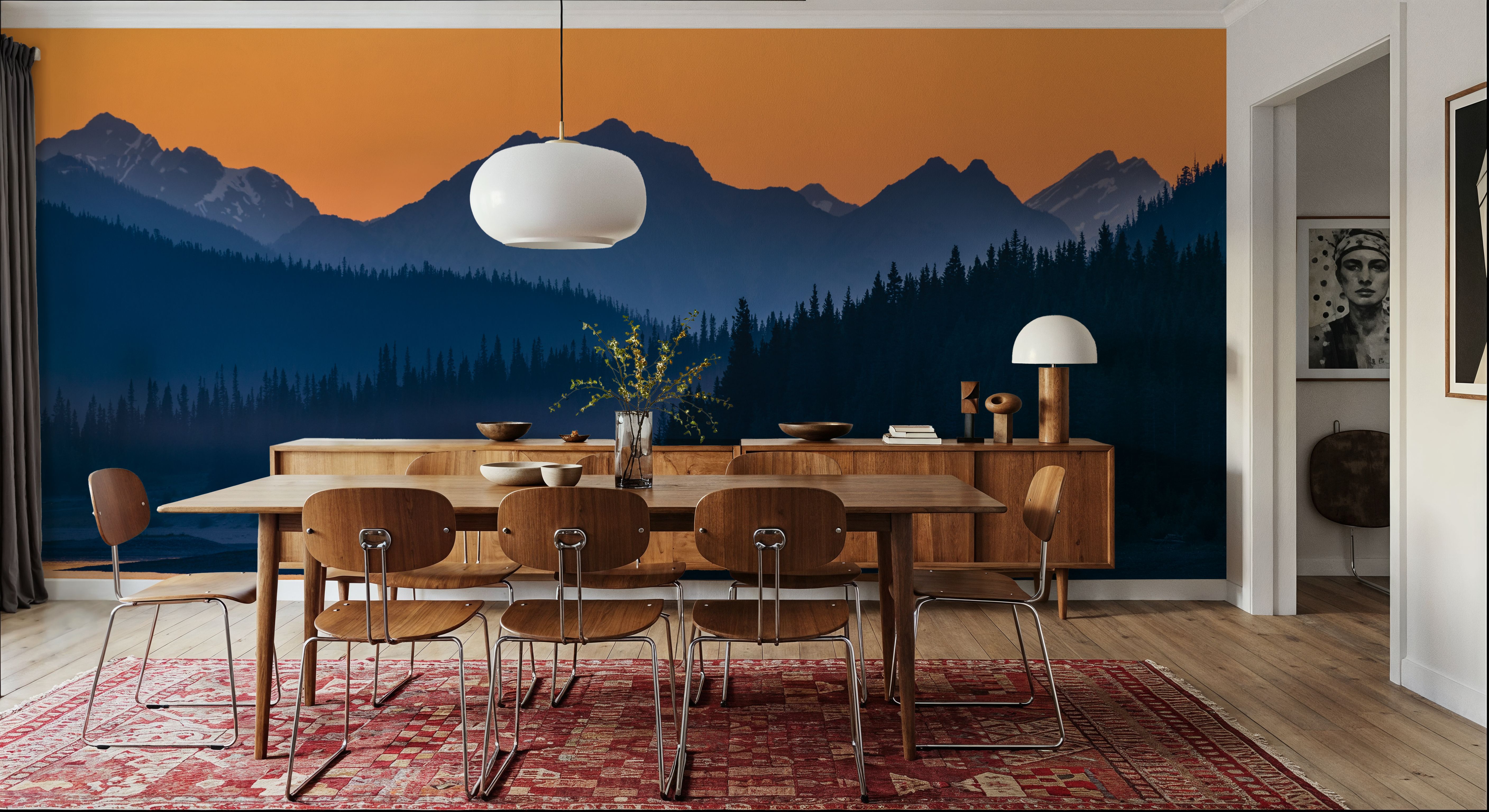 Spray Lakes Moon, Wallpaper