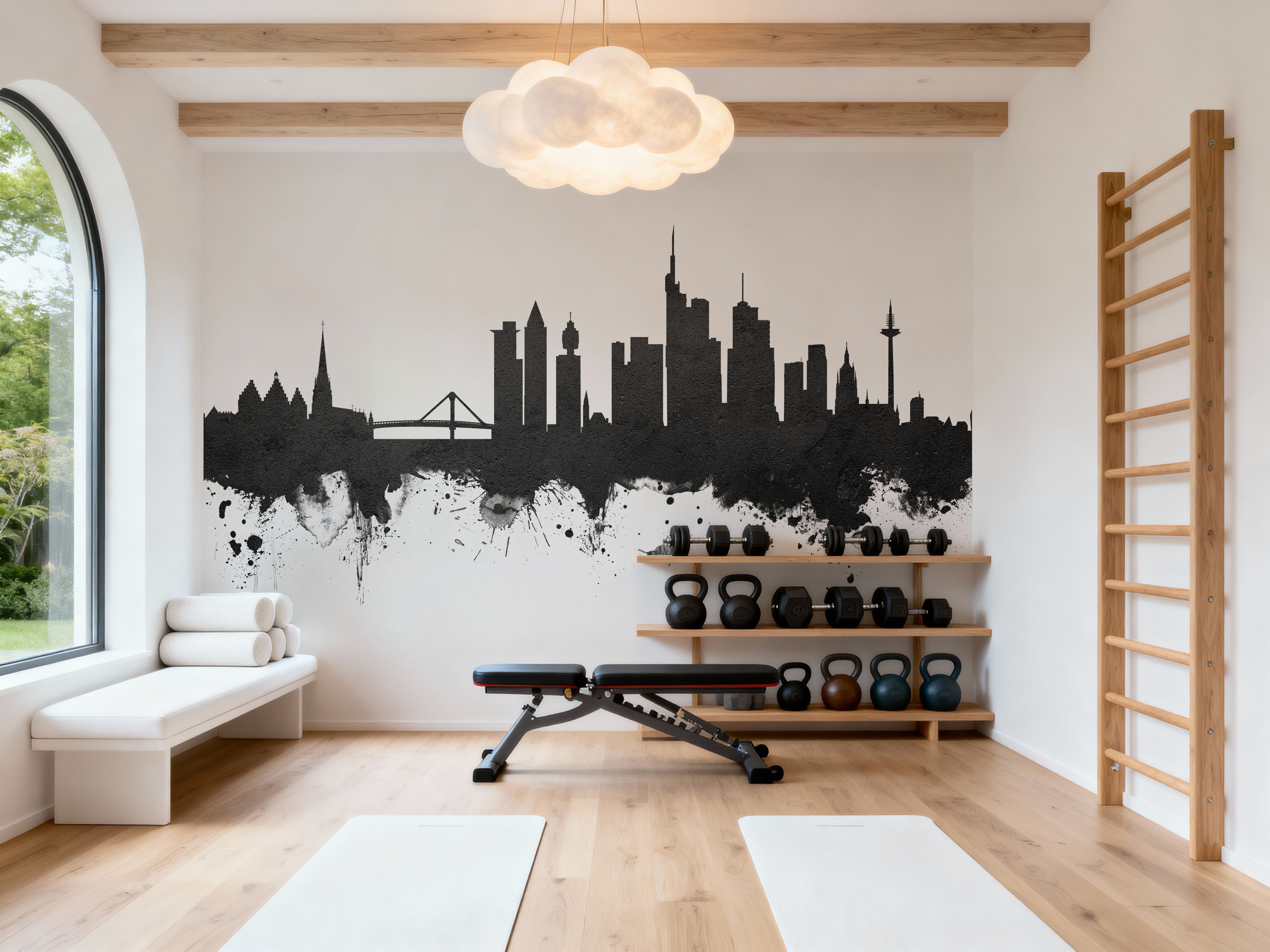 Frankfurt Skyline Black & White