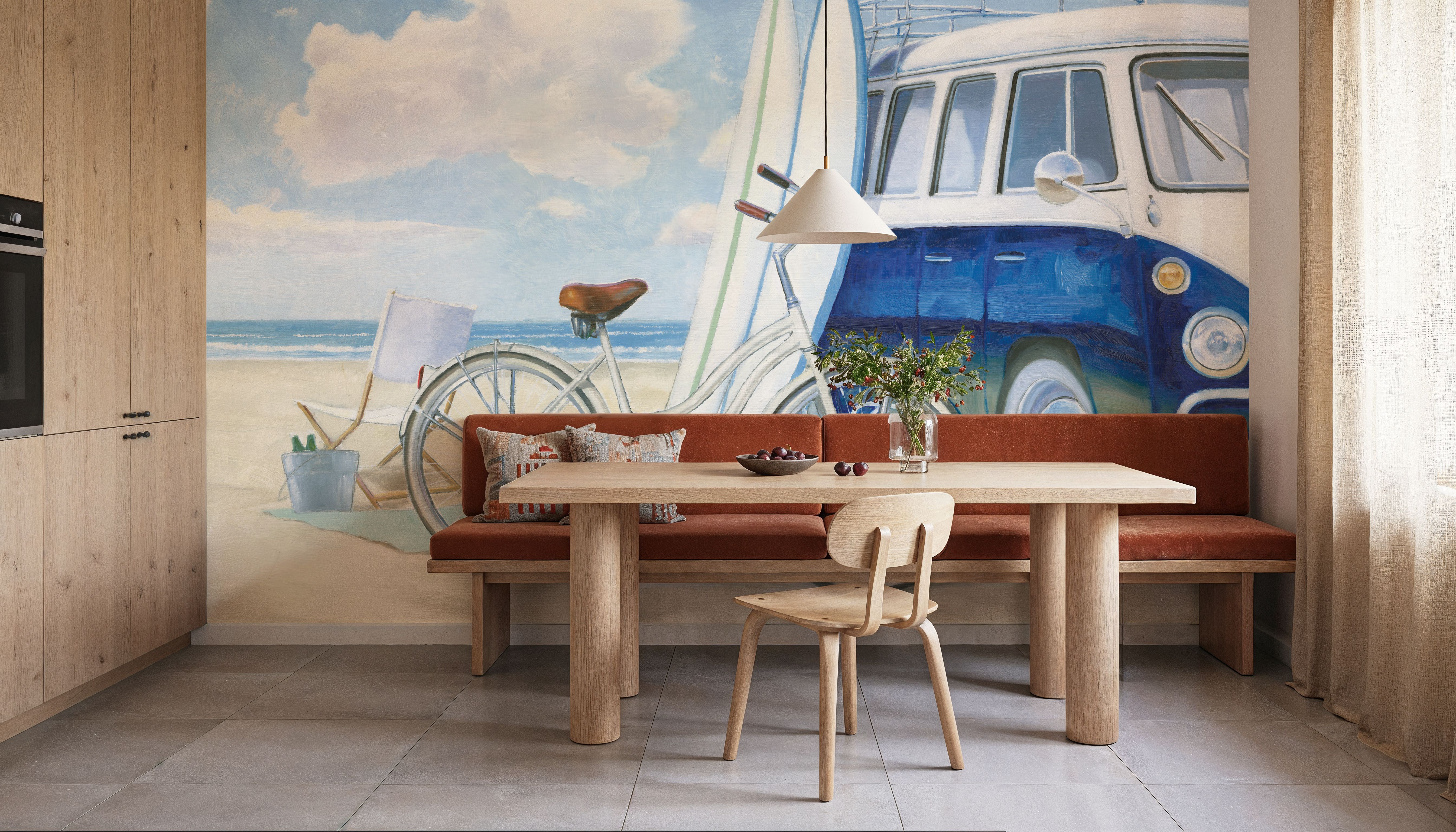 Beach Time Baskets, Wallpaper