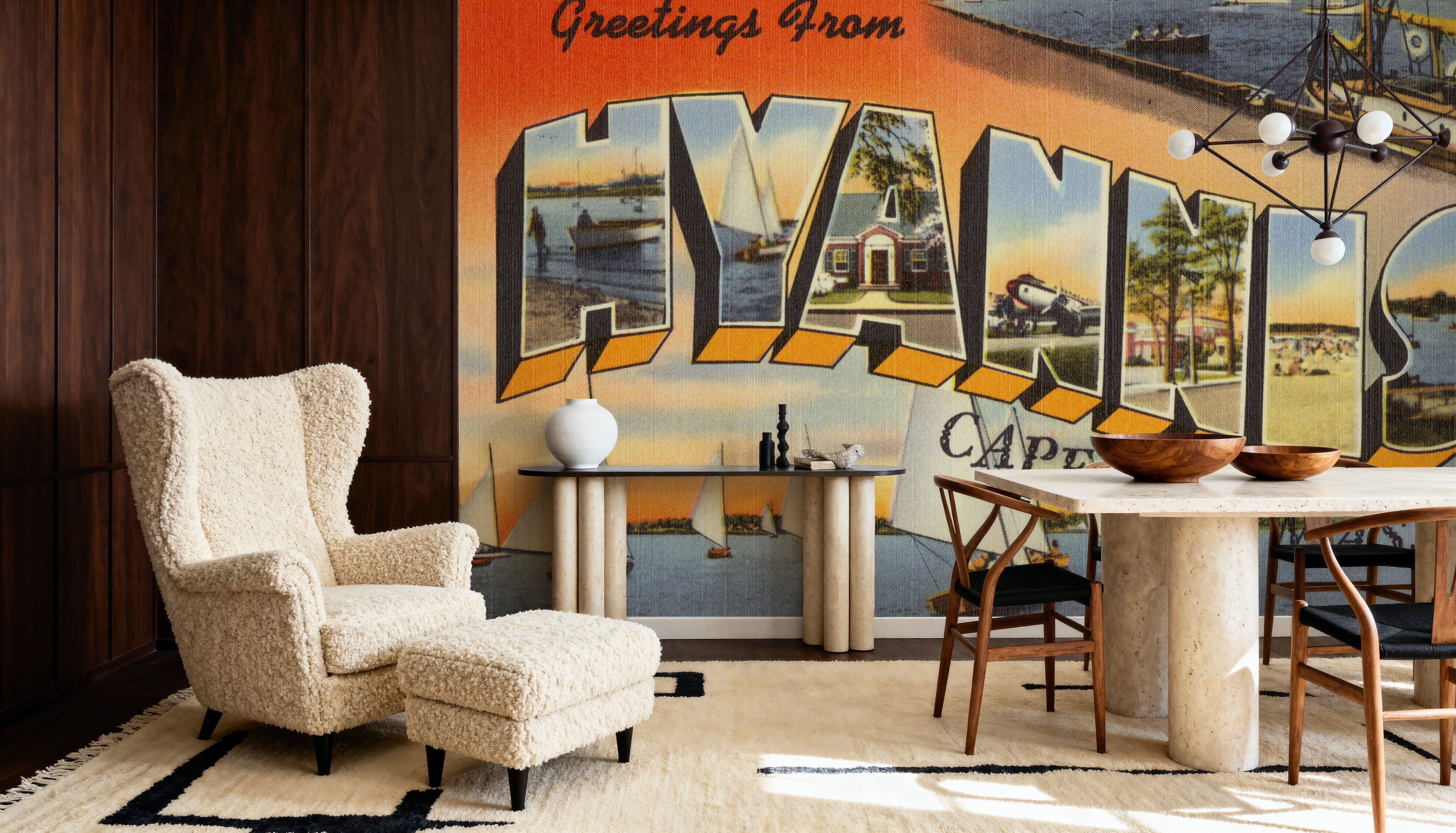 Greetings from Hyannis - Screenprint Postcard