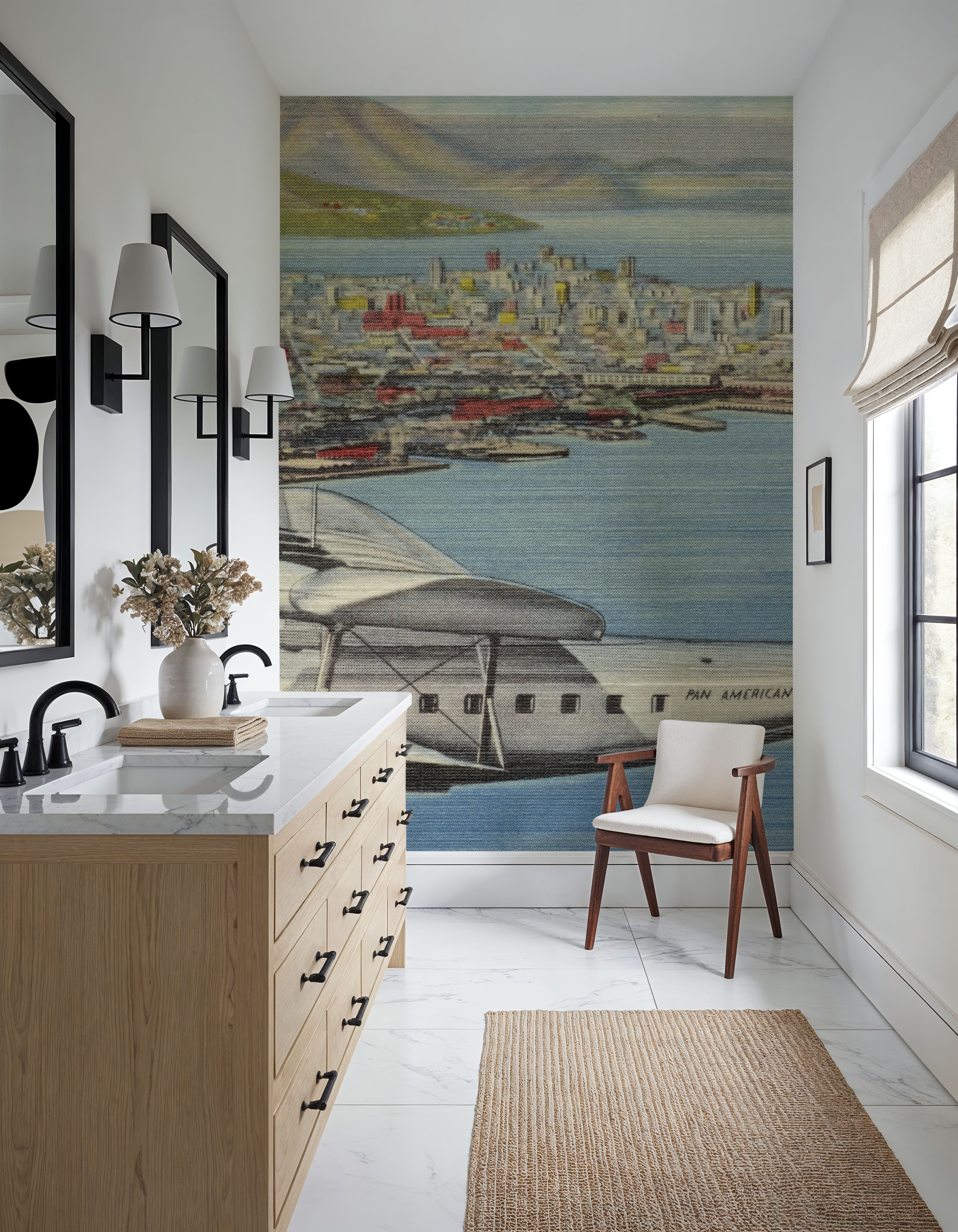 Greetings from PanAm - Screenprint Postcard