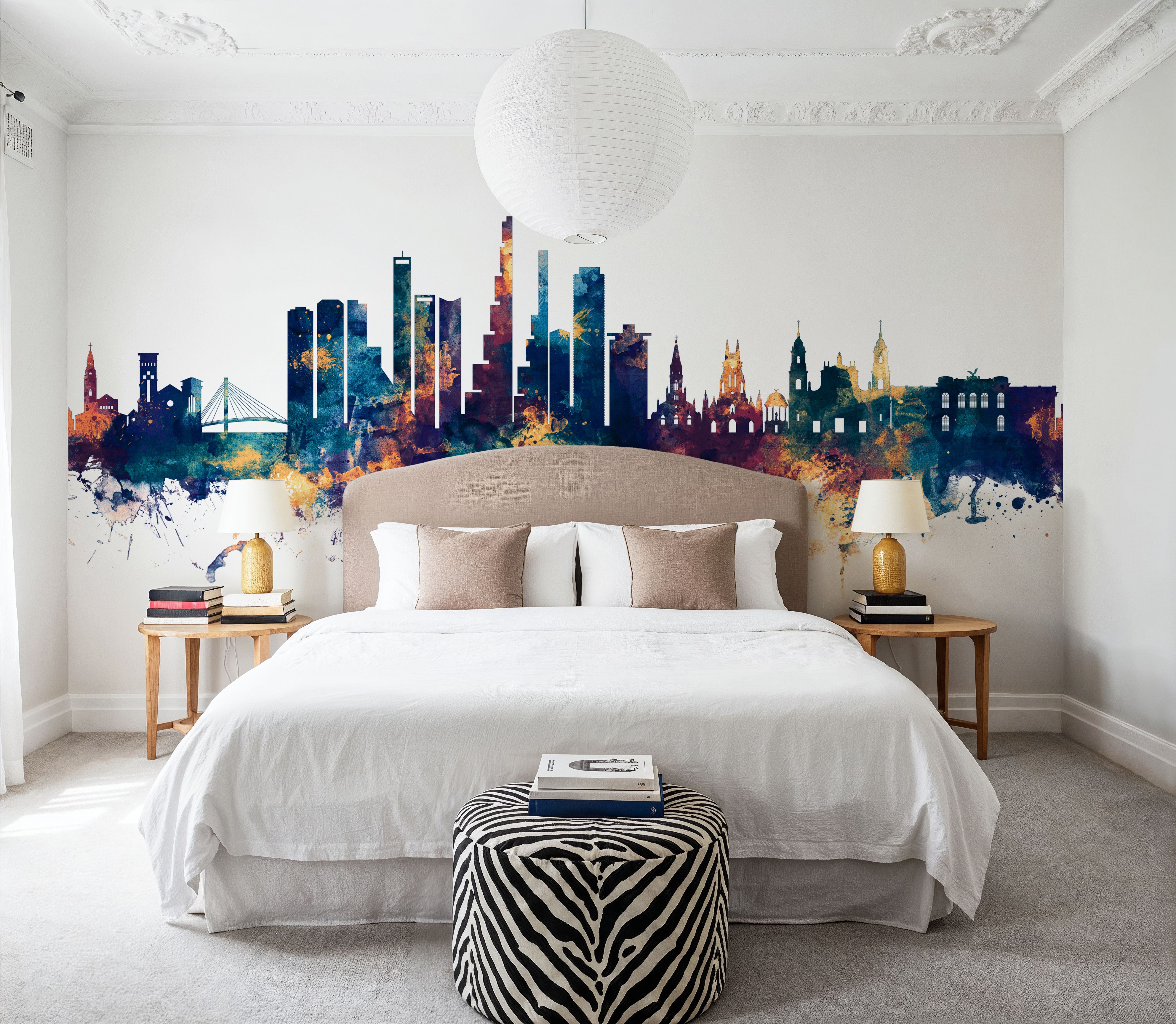 Bogotá Colombia Skyline Blue & Bronze