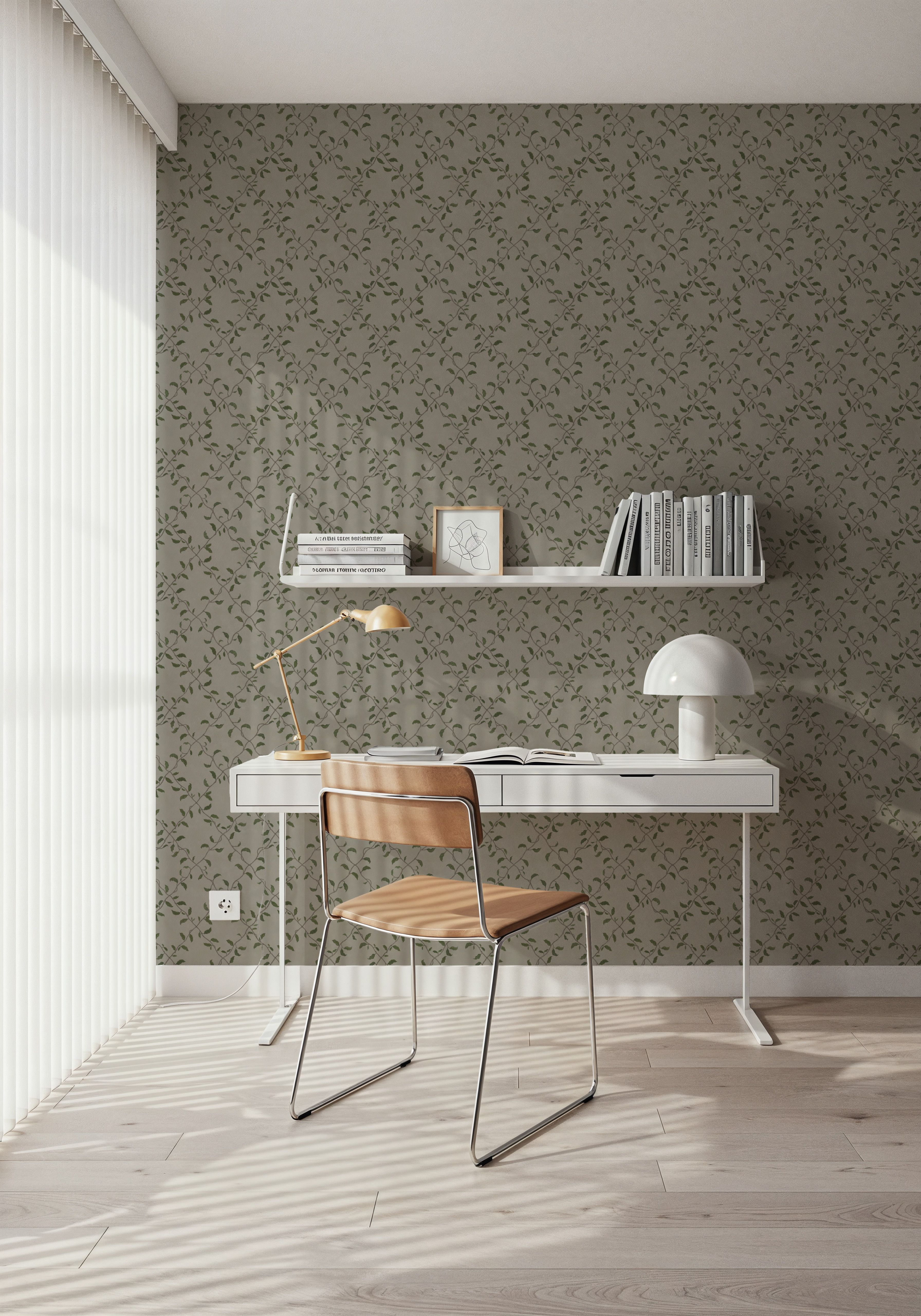 Emerald Trellis Petite, Greige