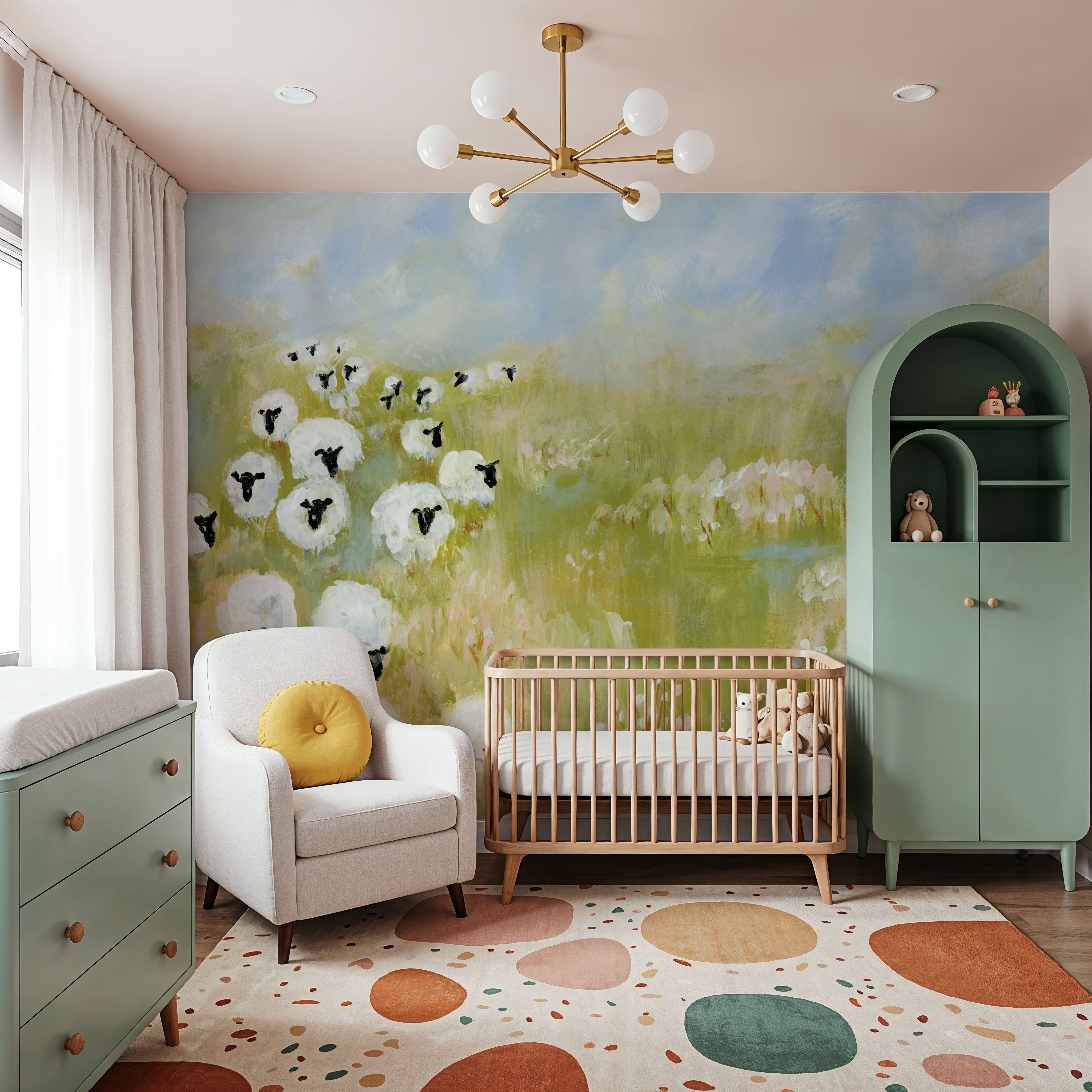 Wildflower Woods Sheep in Pasture