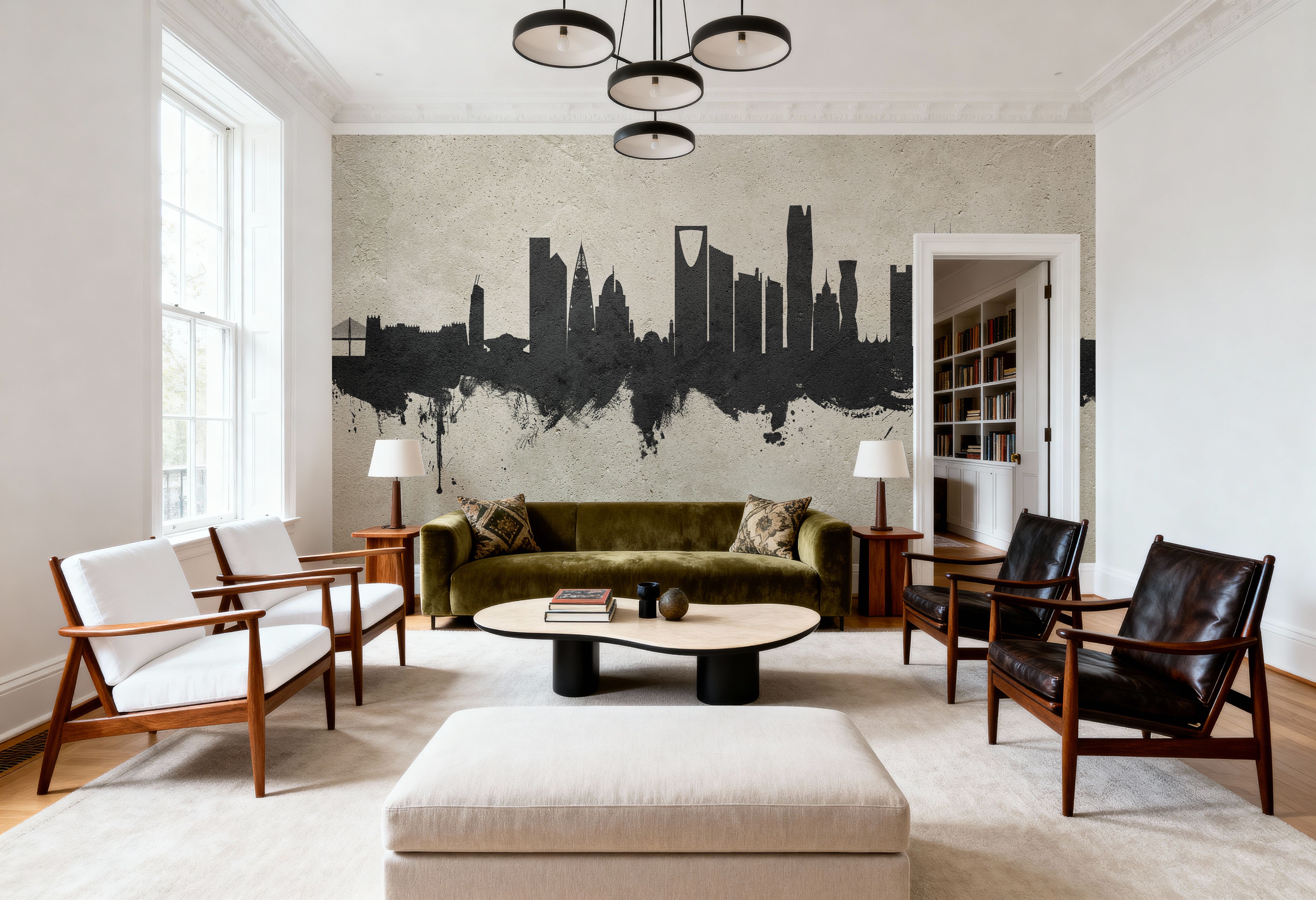 Riyadh Saudi Arabia Skyline Concrete, Wallpaper