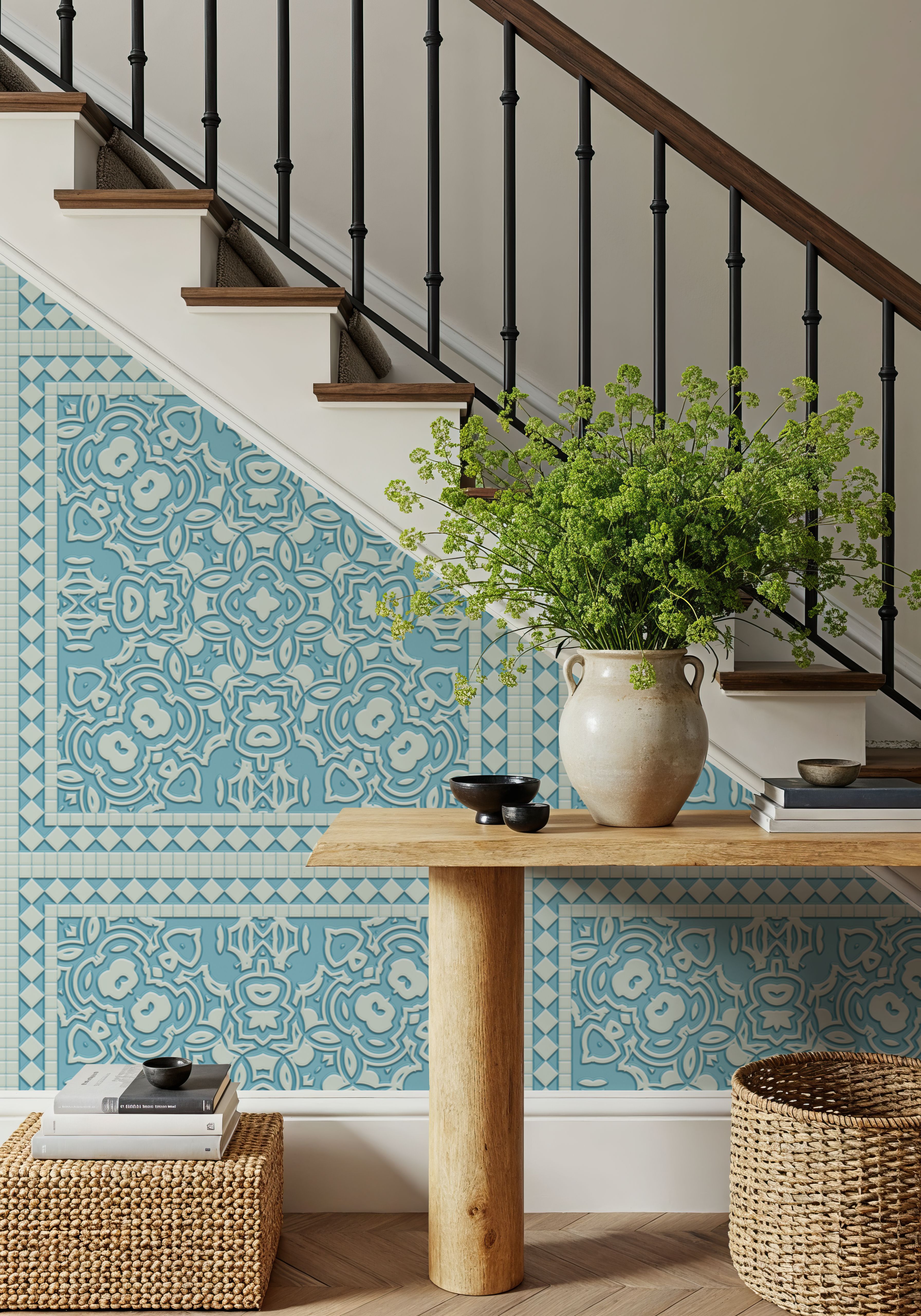 Mission Cement Tiles, Sky, Papier peint