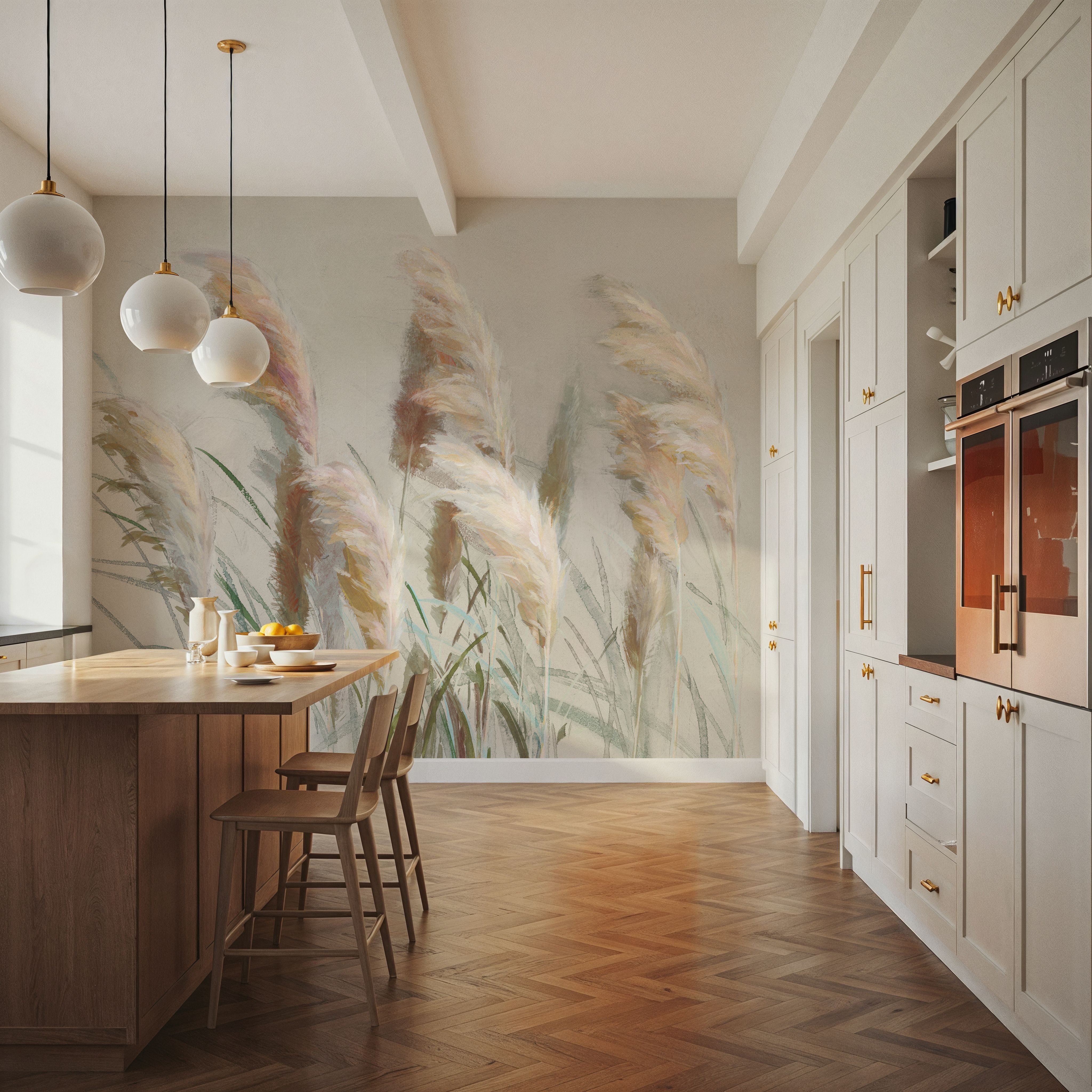 Neutral Pampas Grasses