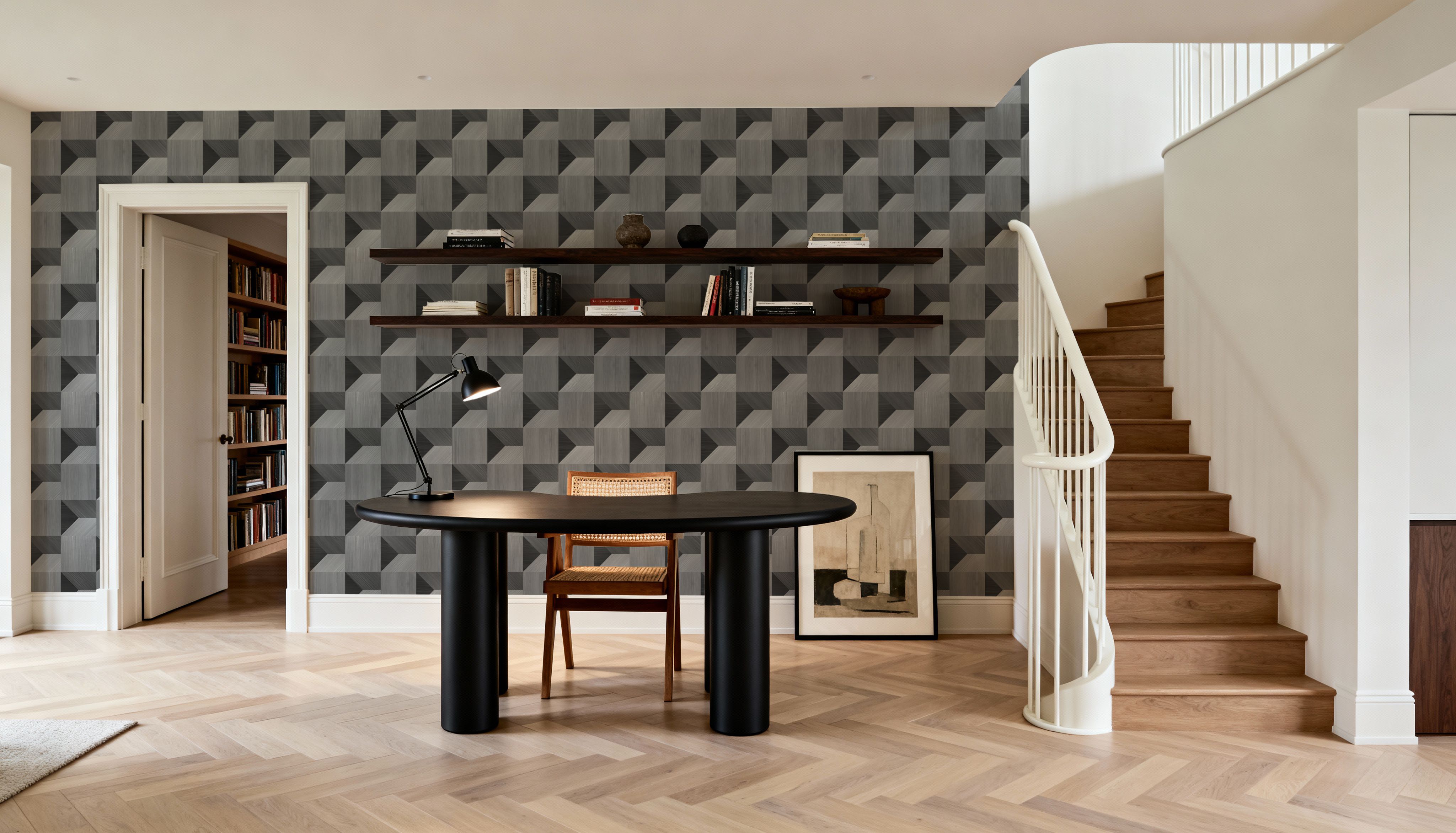 Illusion Box Marquetry, Slate