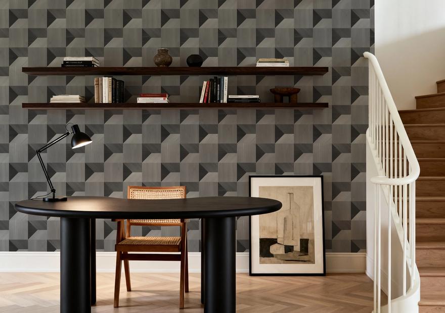 Illusion Box Marquetry, Slate
