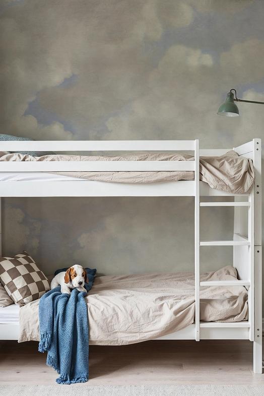 Painted Dreamy Clouds, Vintage