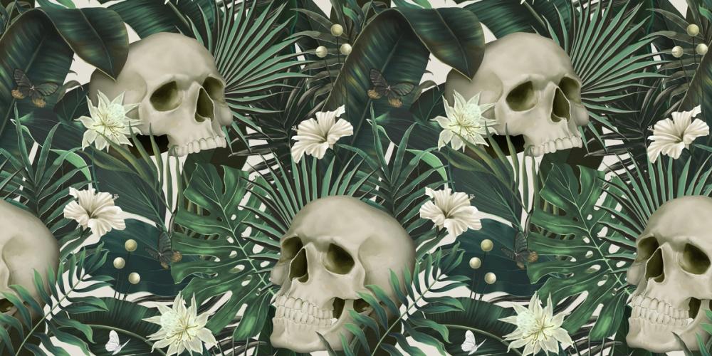 Peonies and Skulls