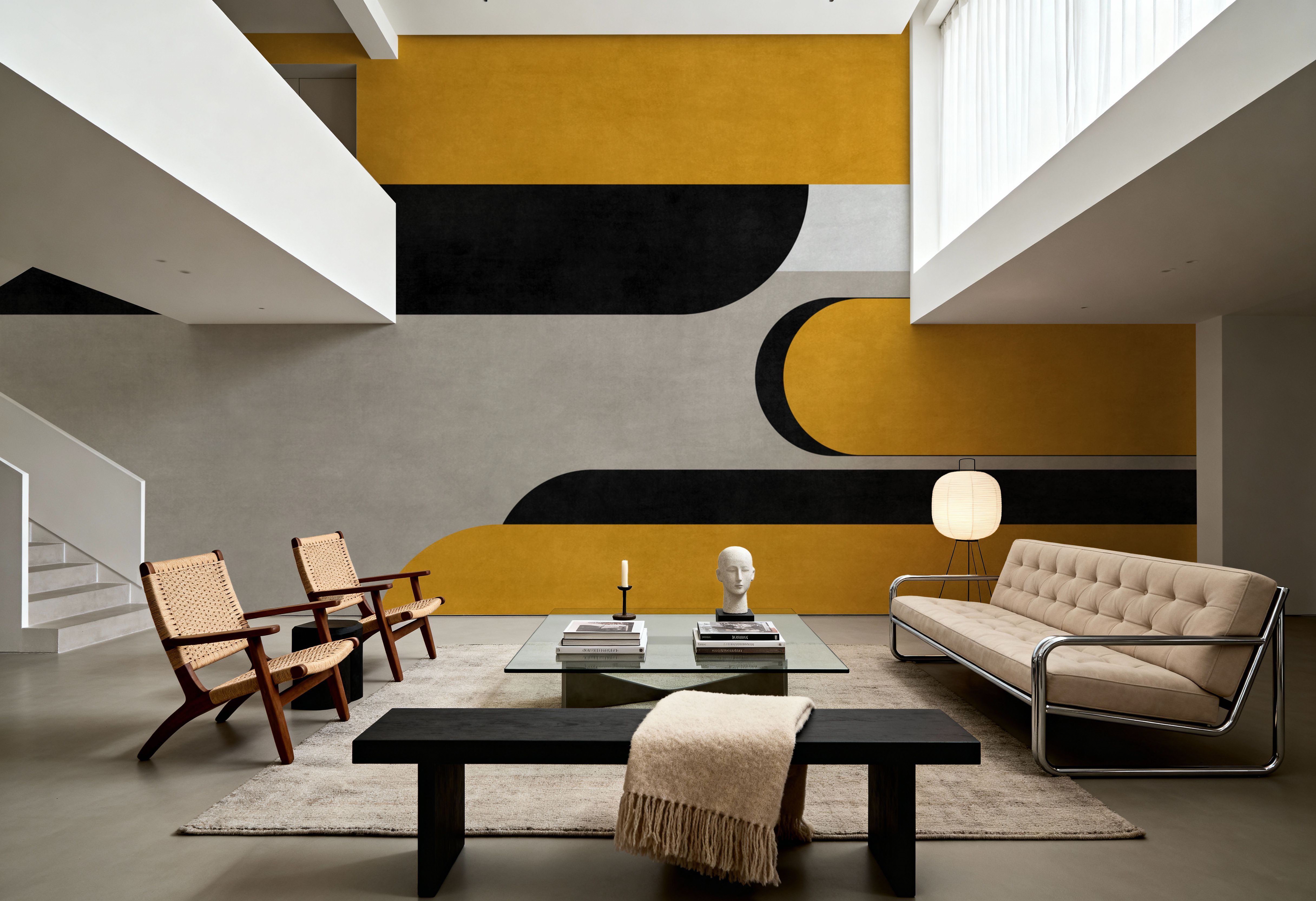 Modern Elements, Yellow Pop, Papier peint