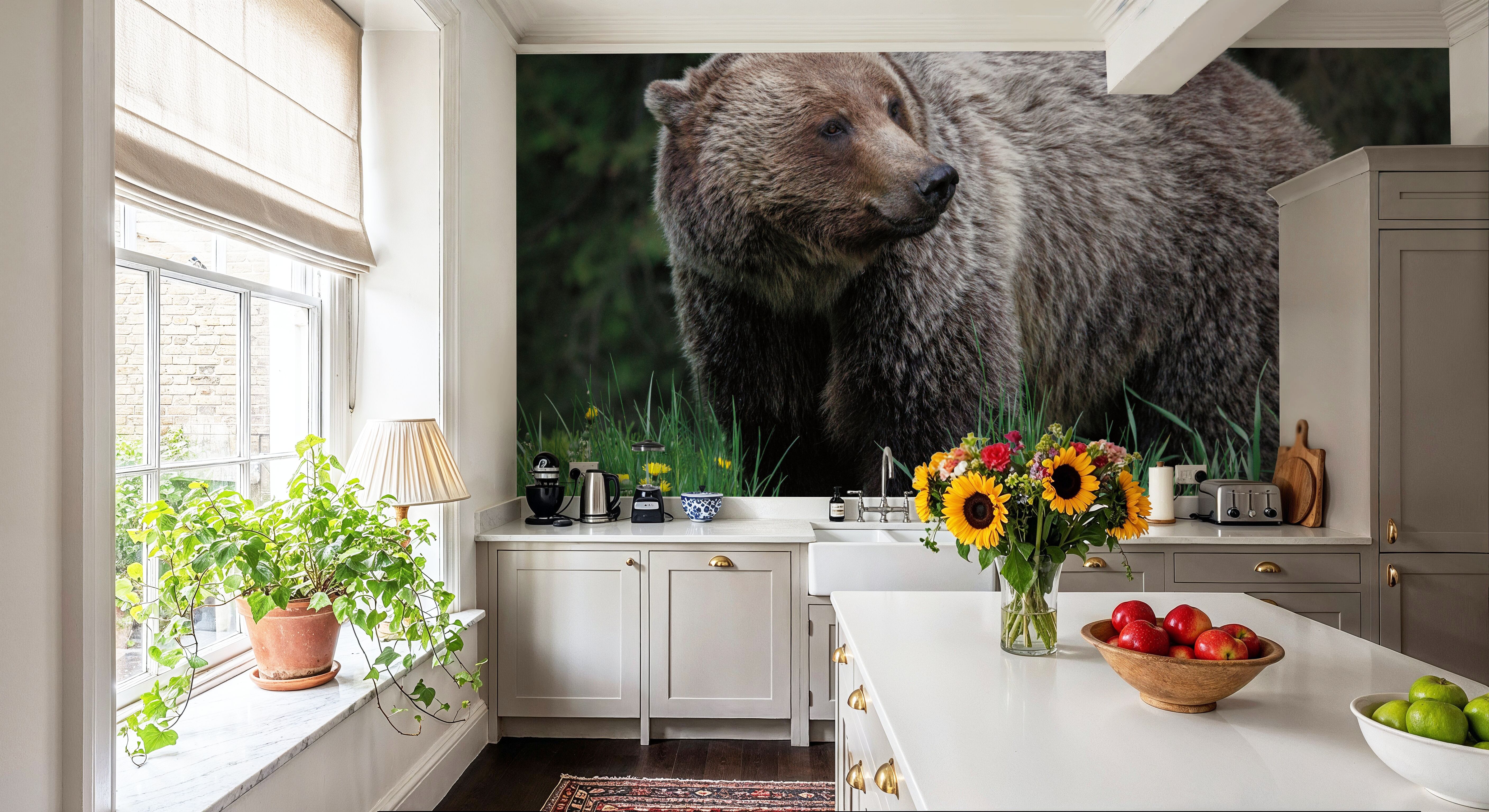 British Columbia Grizzly in a Field