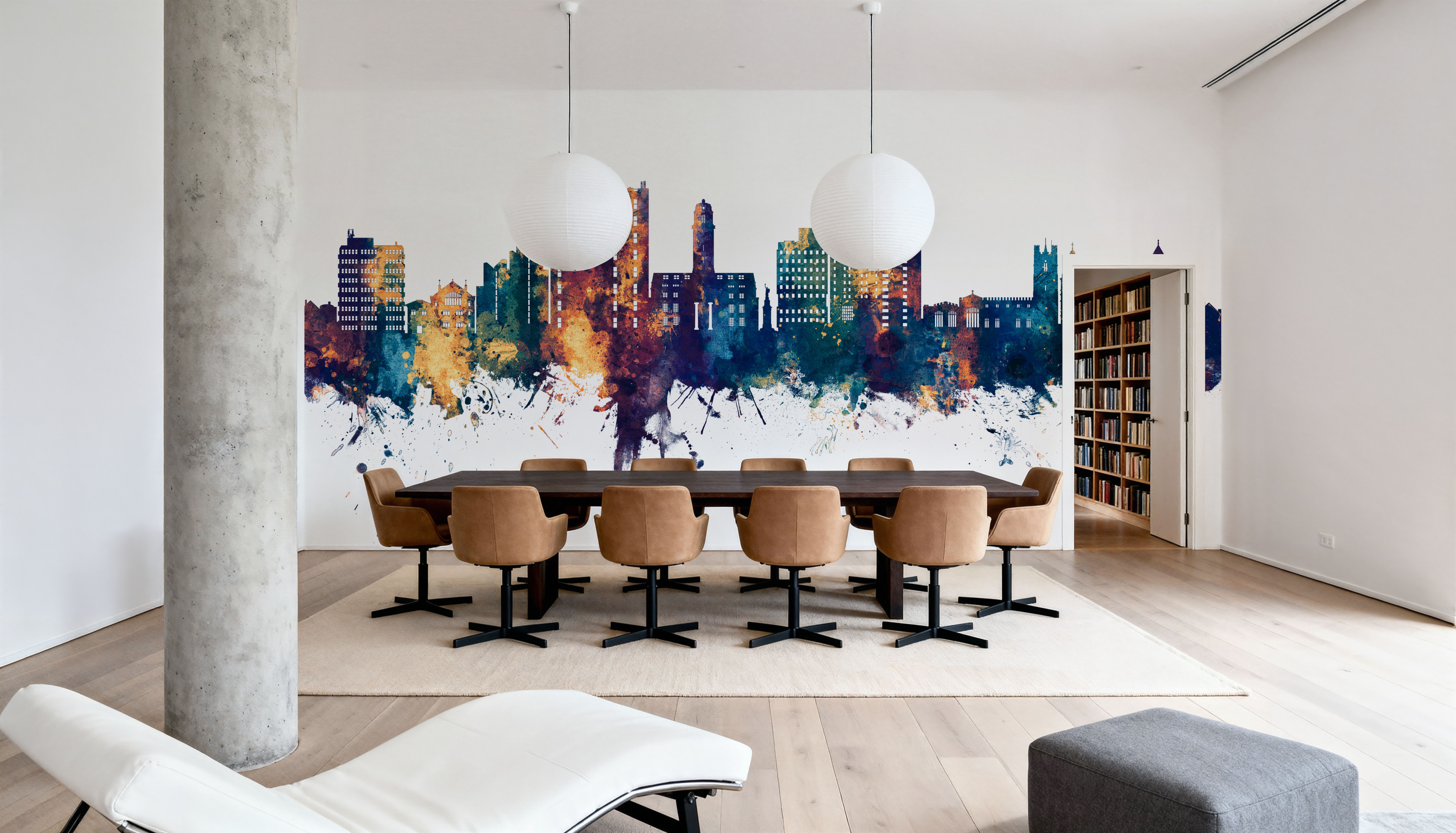 Luton England Skyline Blue & Bronze