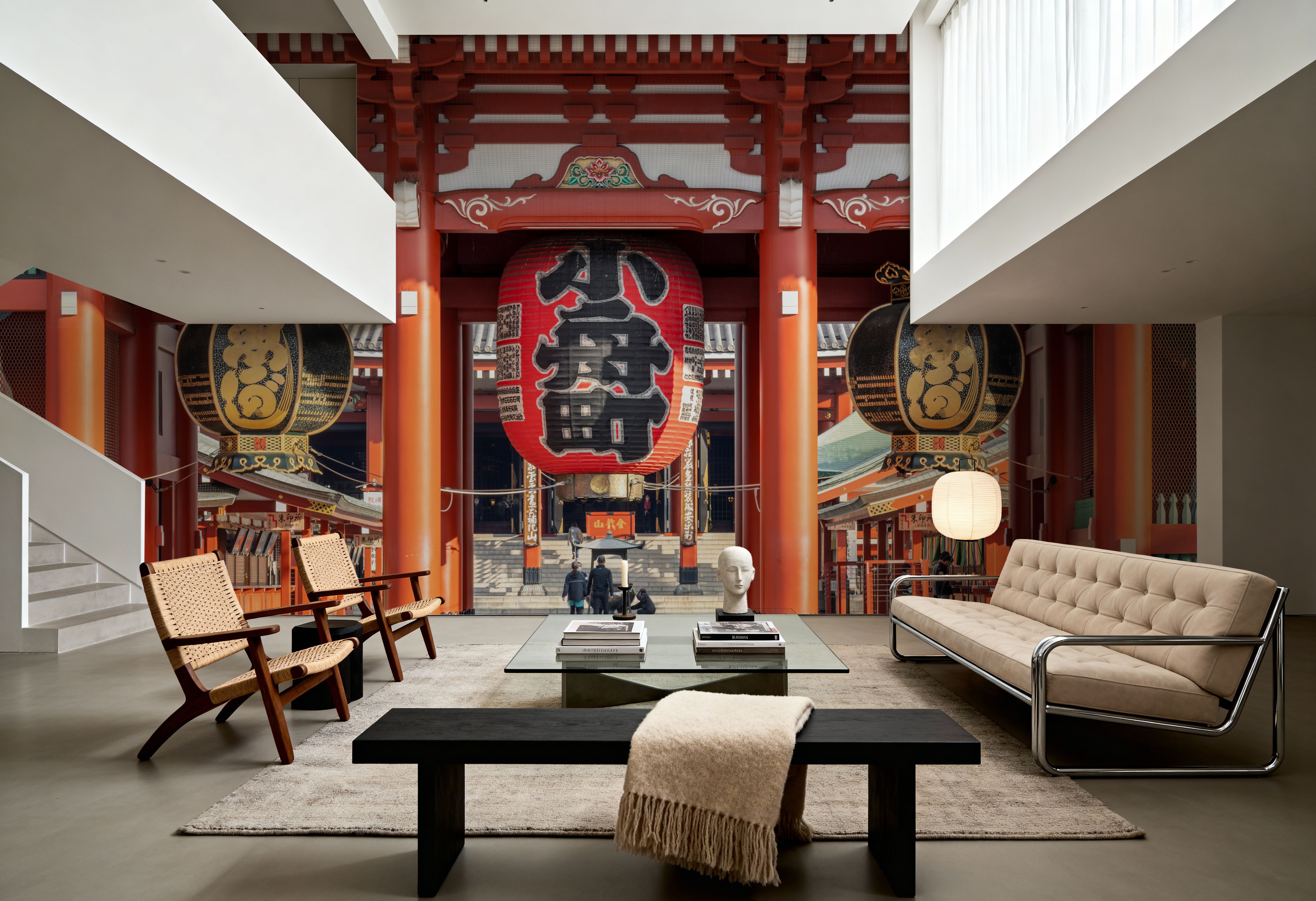 Hōzōmon Gate, Papier peint