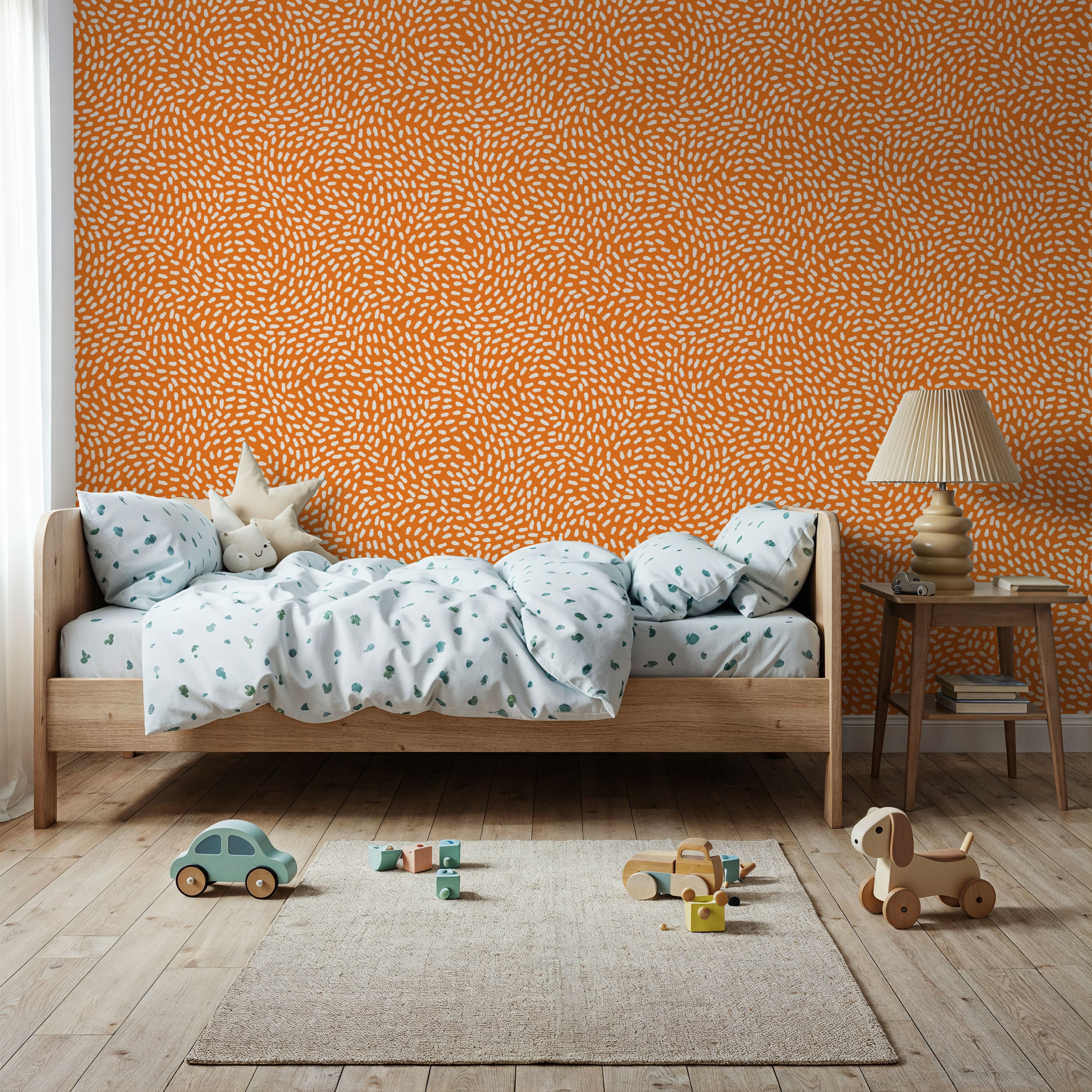 Petals On Orange, Wallpaper