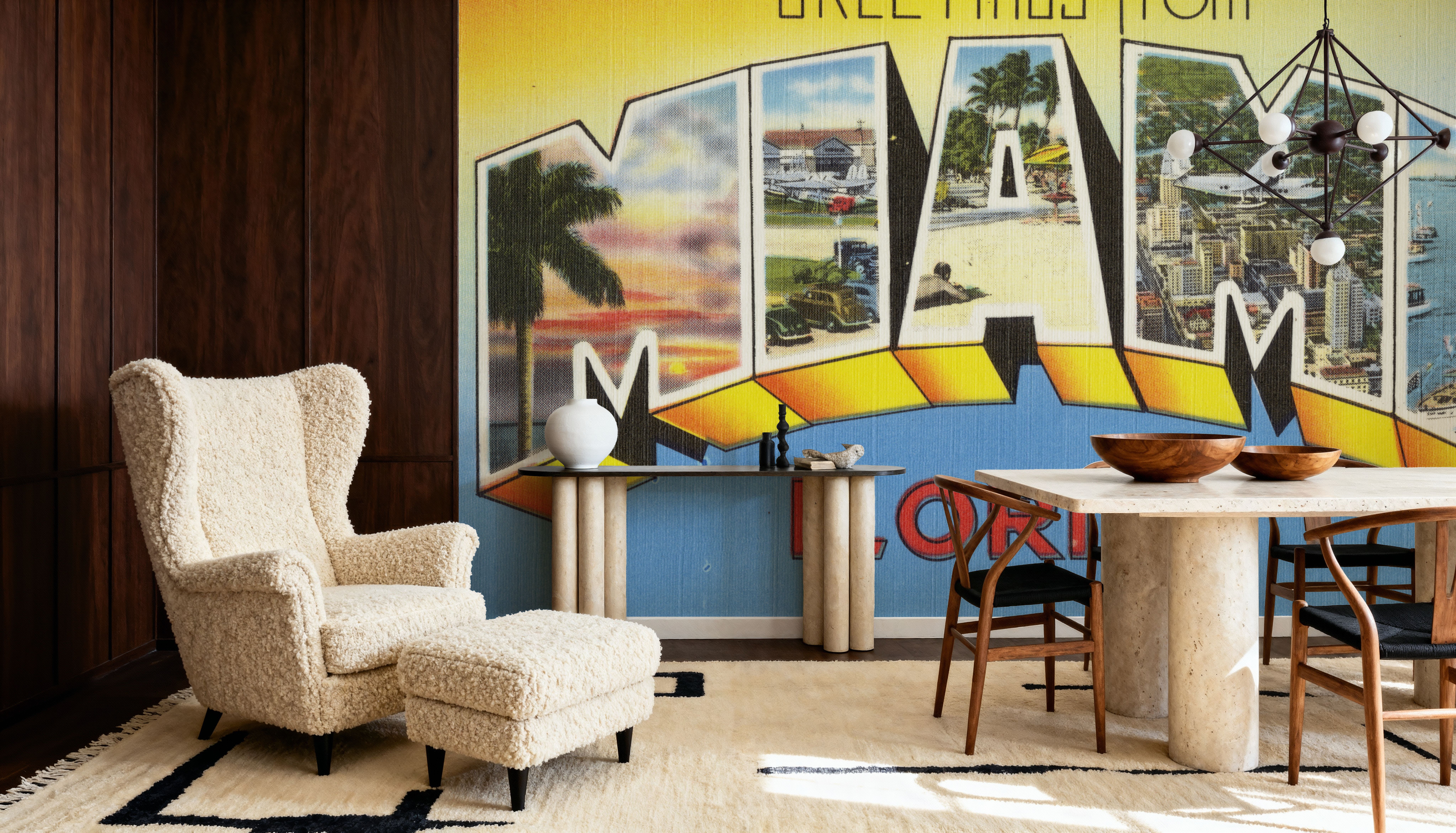 Greetings from Miami - Screenprint Postcard