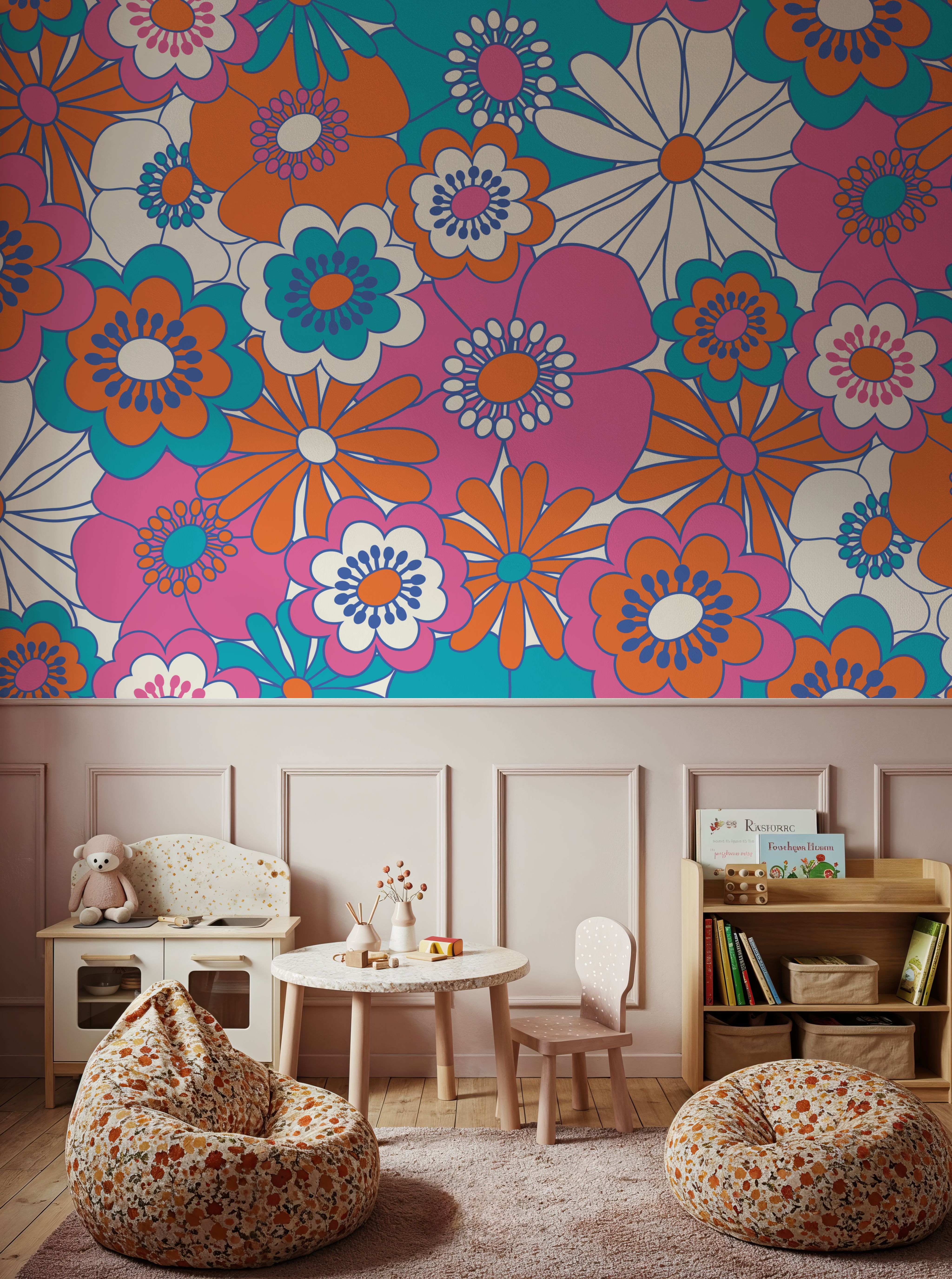 70's Avant Garden, Bright Pink